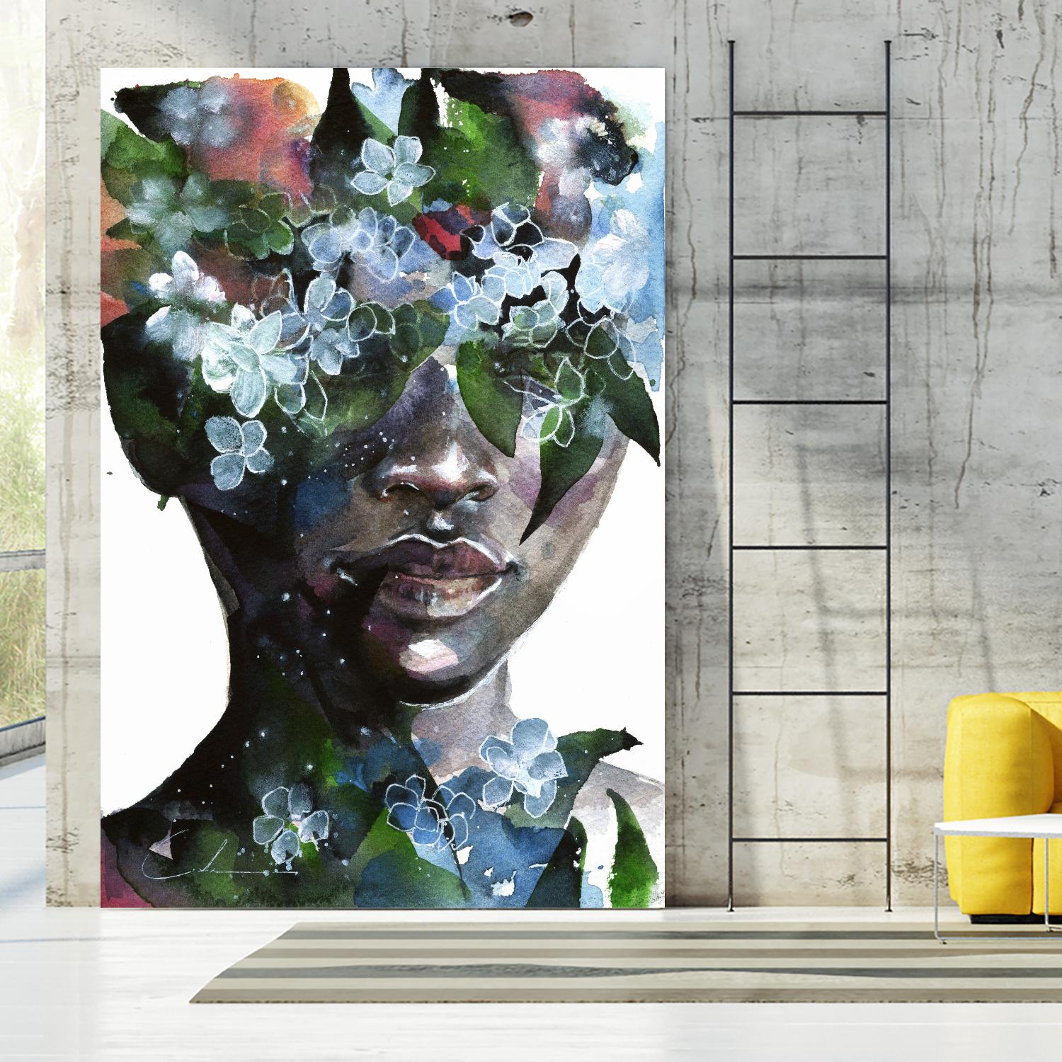 Garden II by Agnes Cecile on GIANT ART - green abstract