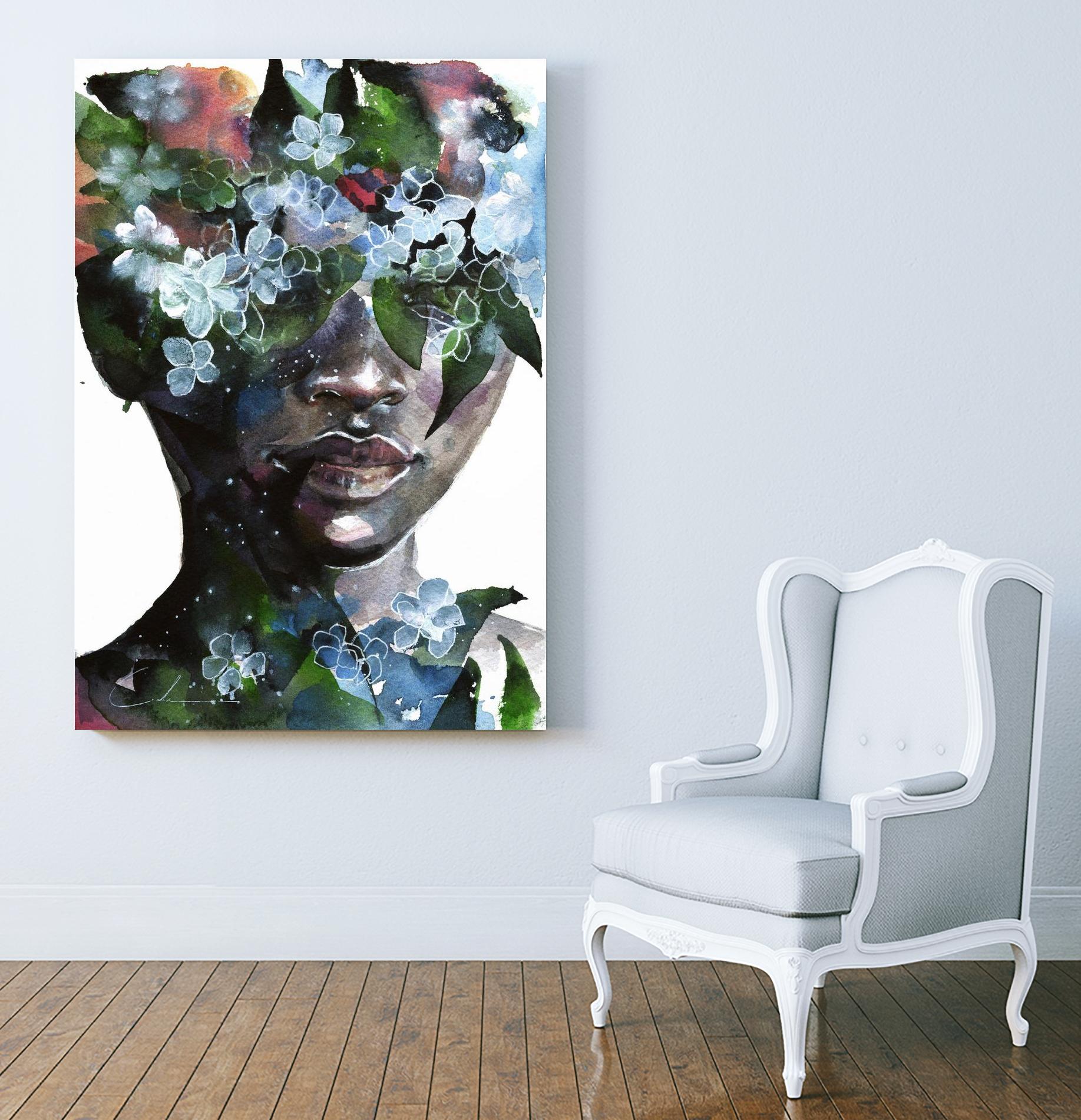 Garden II by Agnes Cecile on GIANT ART - green abstract