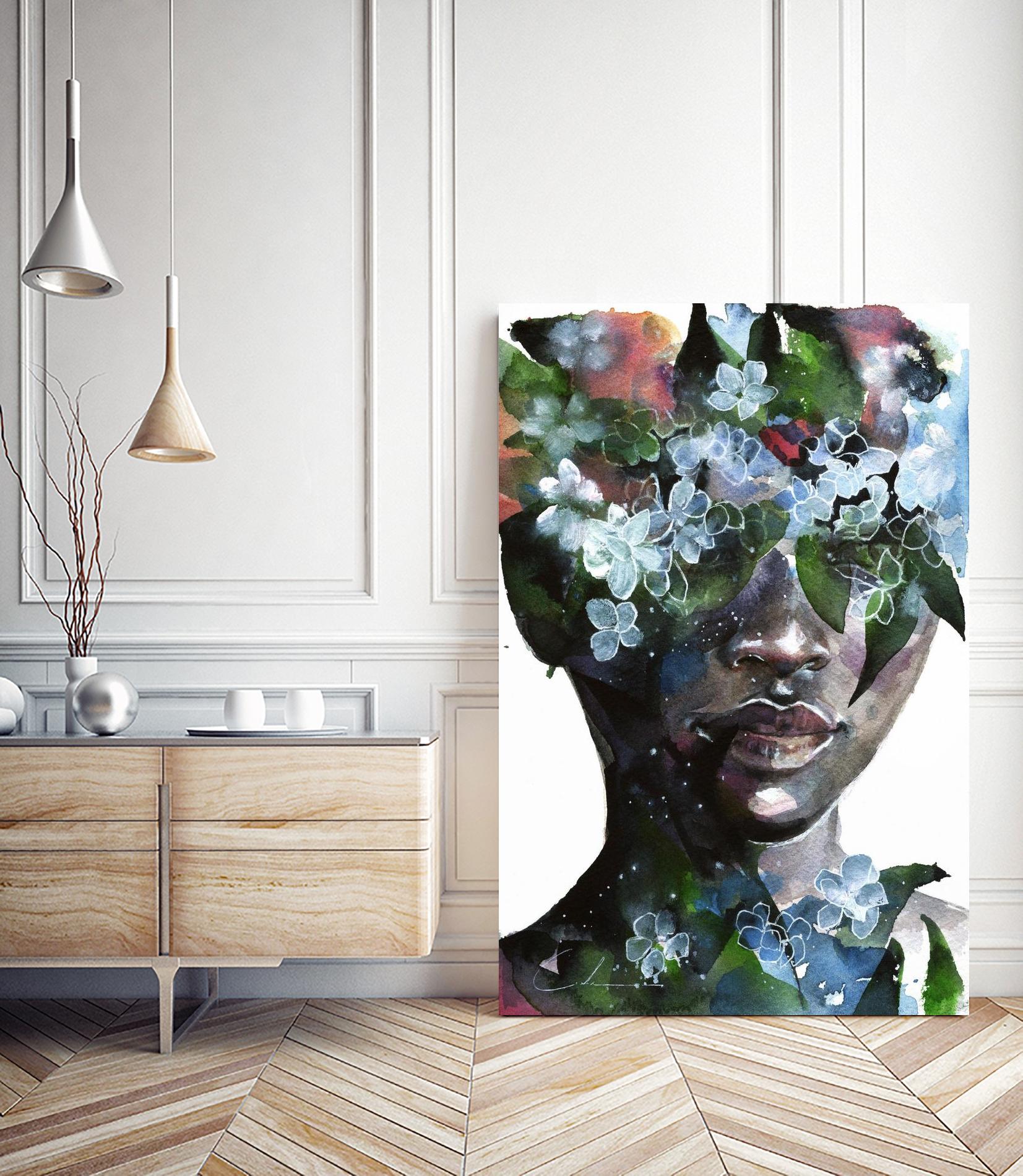 Garden II by Agnes Cecile on GIANT ART - green abstract