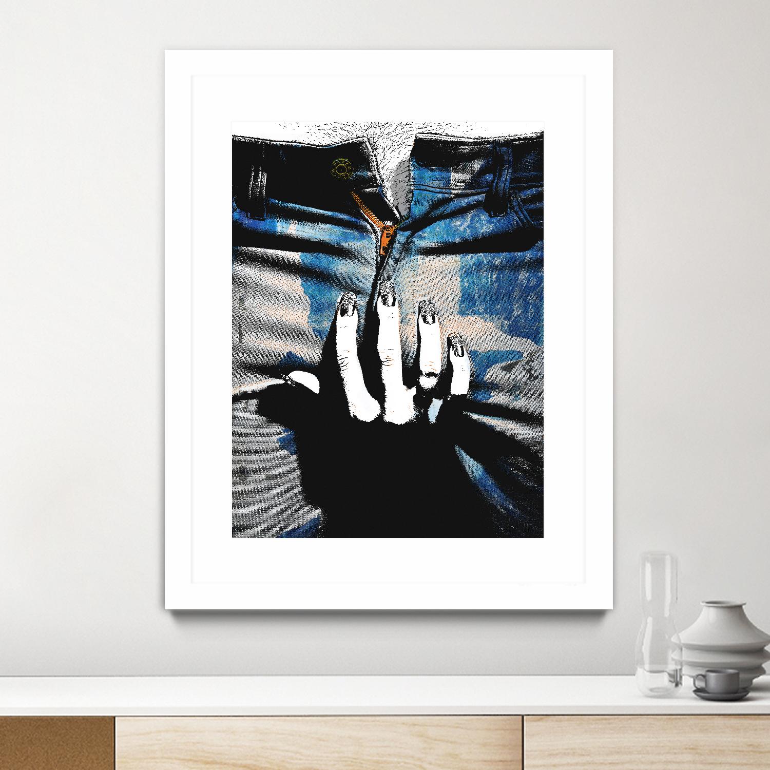 Blue Jeans II by Alex Cherry on GIANT ART - blue contemporary