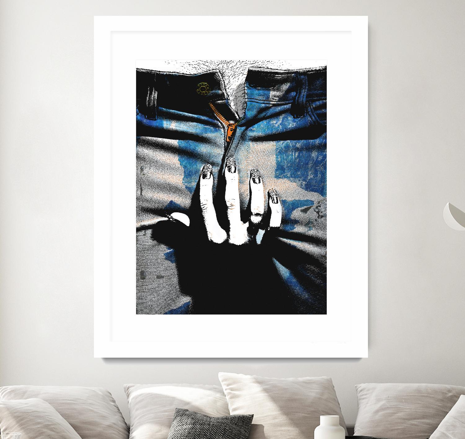 Blue Jeans II by Alex Cherry on GIANT ART - blue contemporary