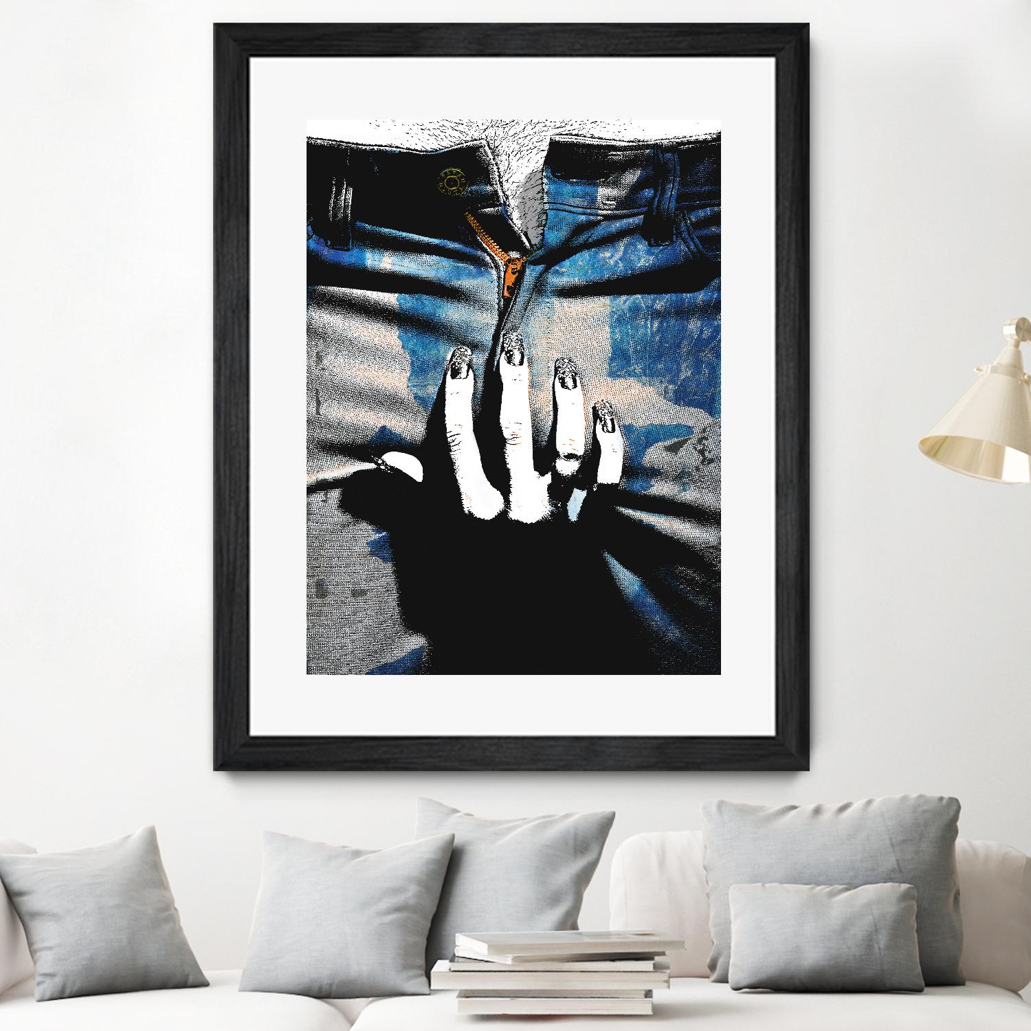 Blue Jeans II by Alex Cherry on GIANT ART - blue contemporary