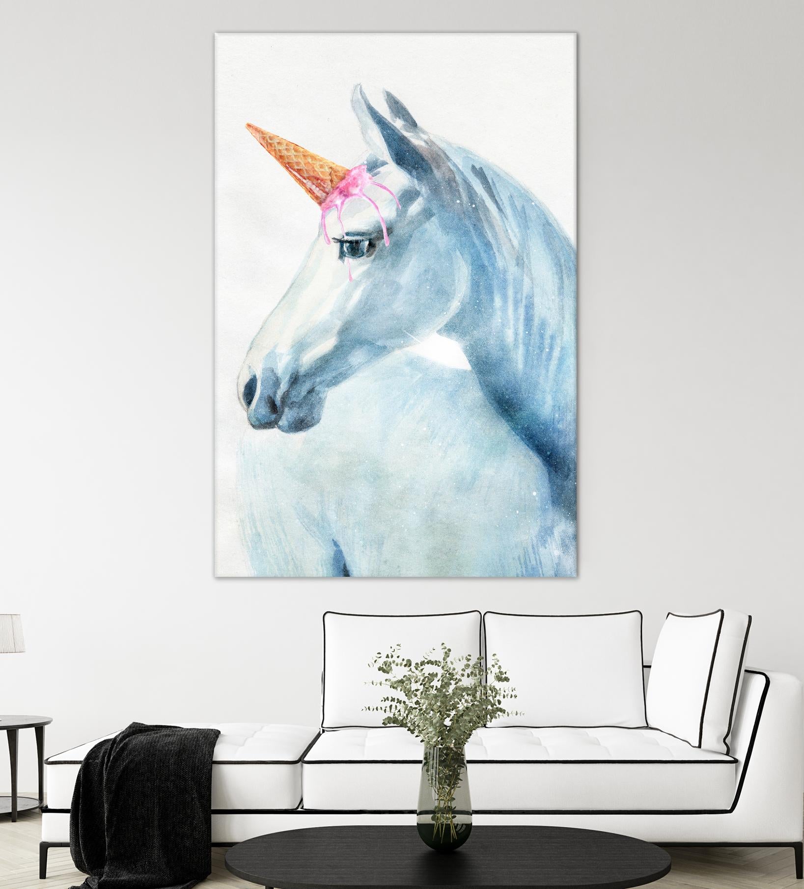 Unique Horn by Alex Cherry on GIANT ART - white animals