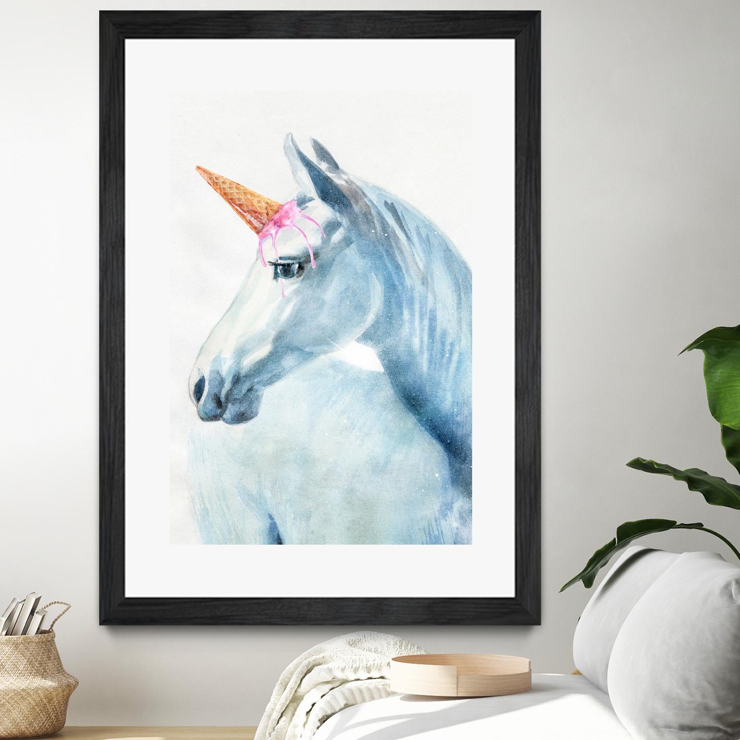 Unique Horn by Alex Cherry on GIANT ART - white animals