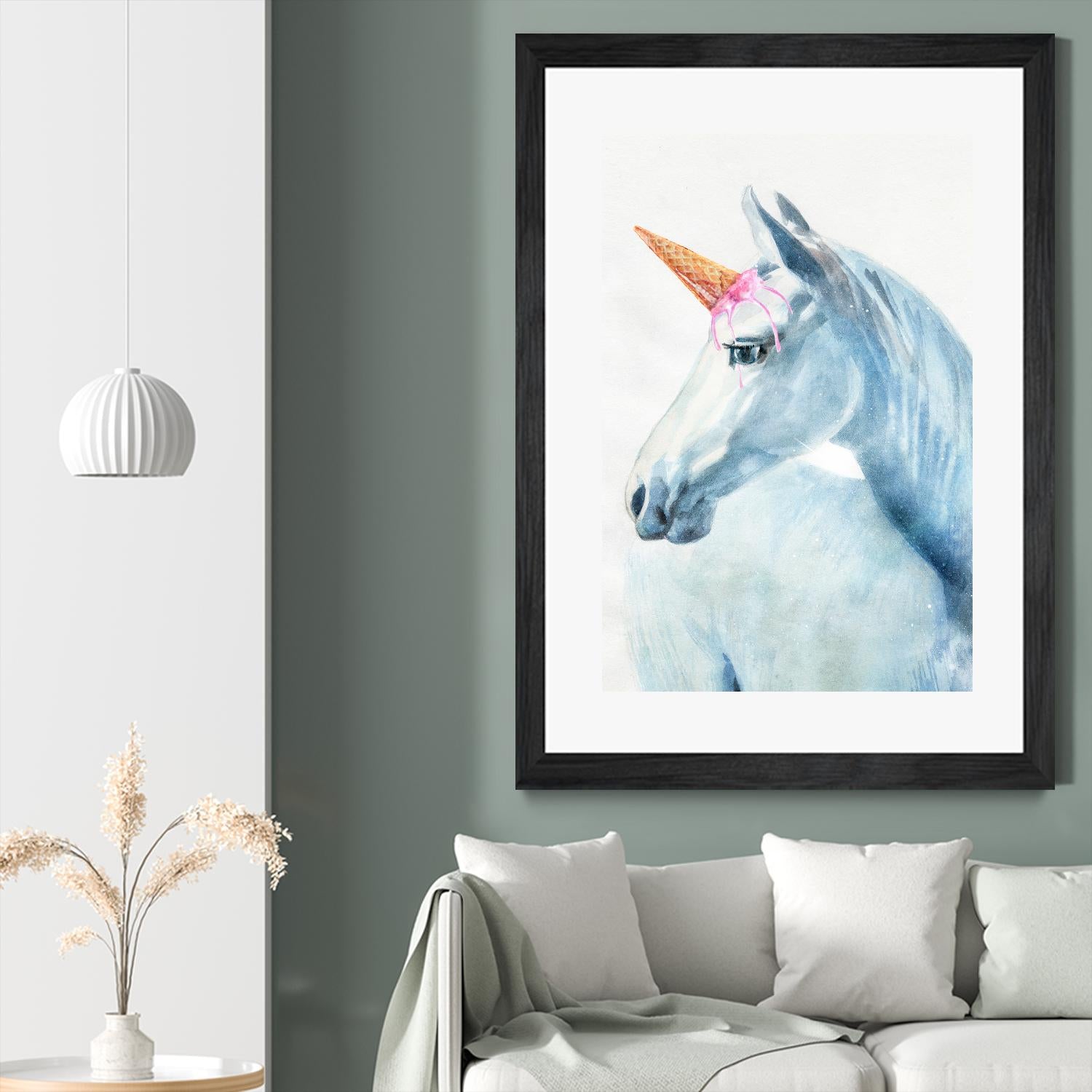 Unique Horn by Alex Cherry on GIANT ART - white animals