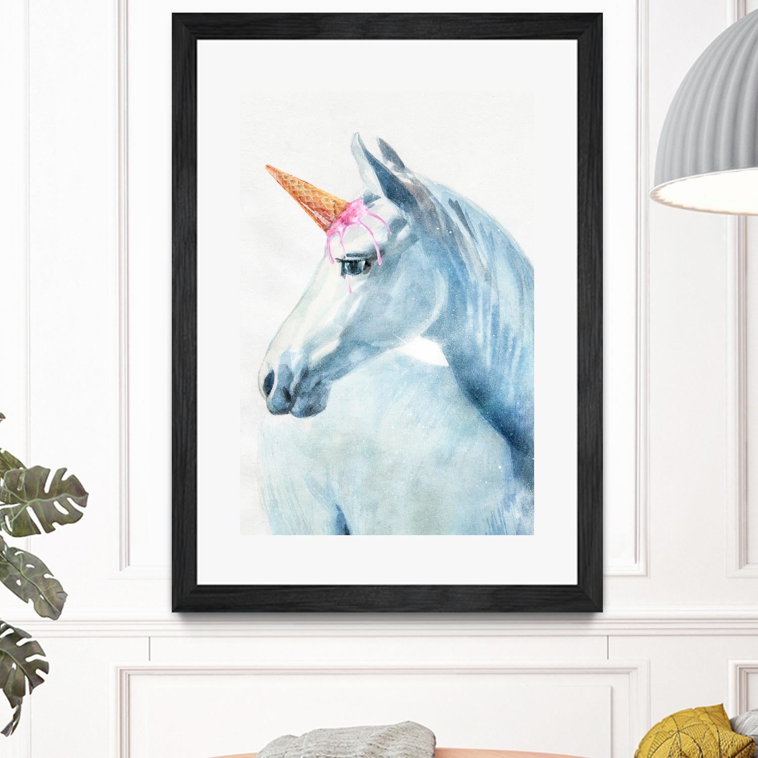 Unique Horn by Alex Cherry on GIANT ART - white animals