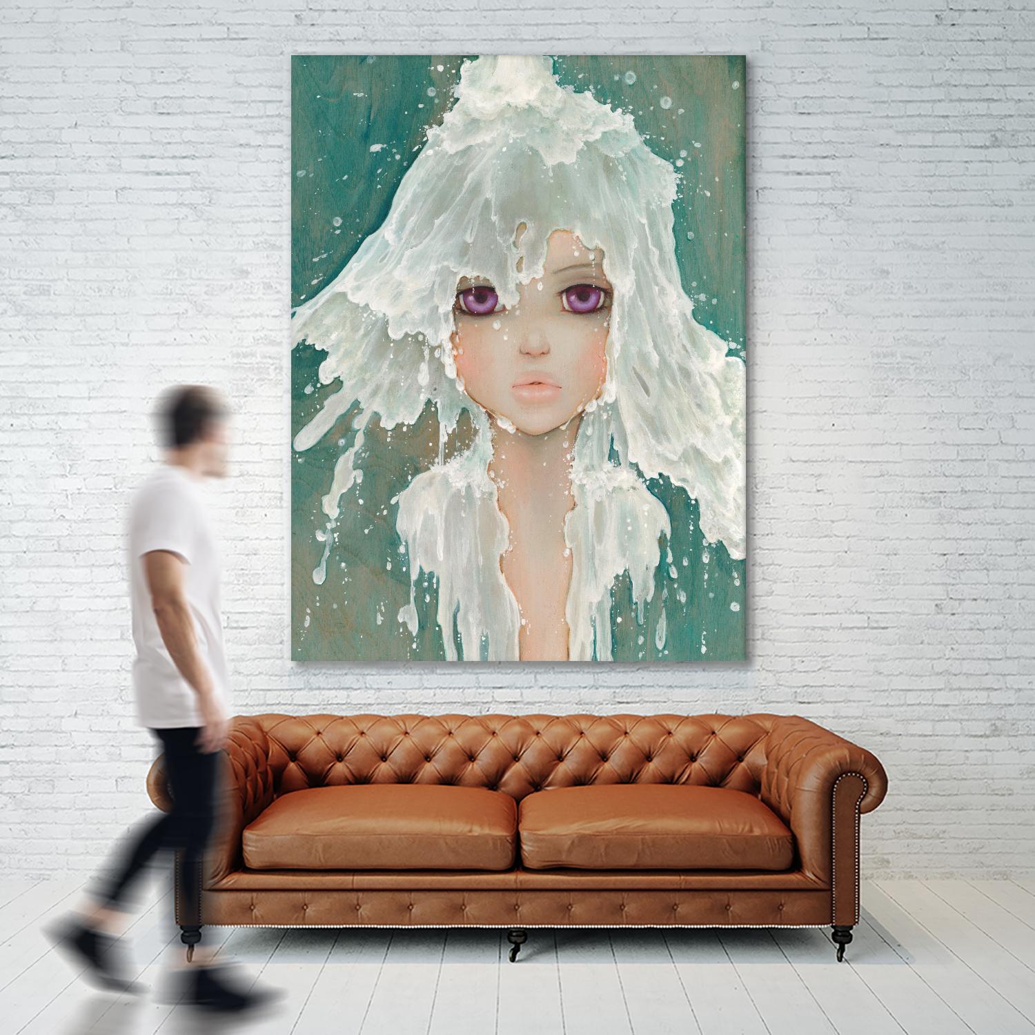 Milkfall by Camilla D'Errico on GIANT ART - green contemporary
