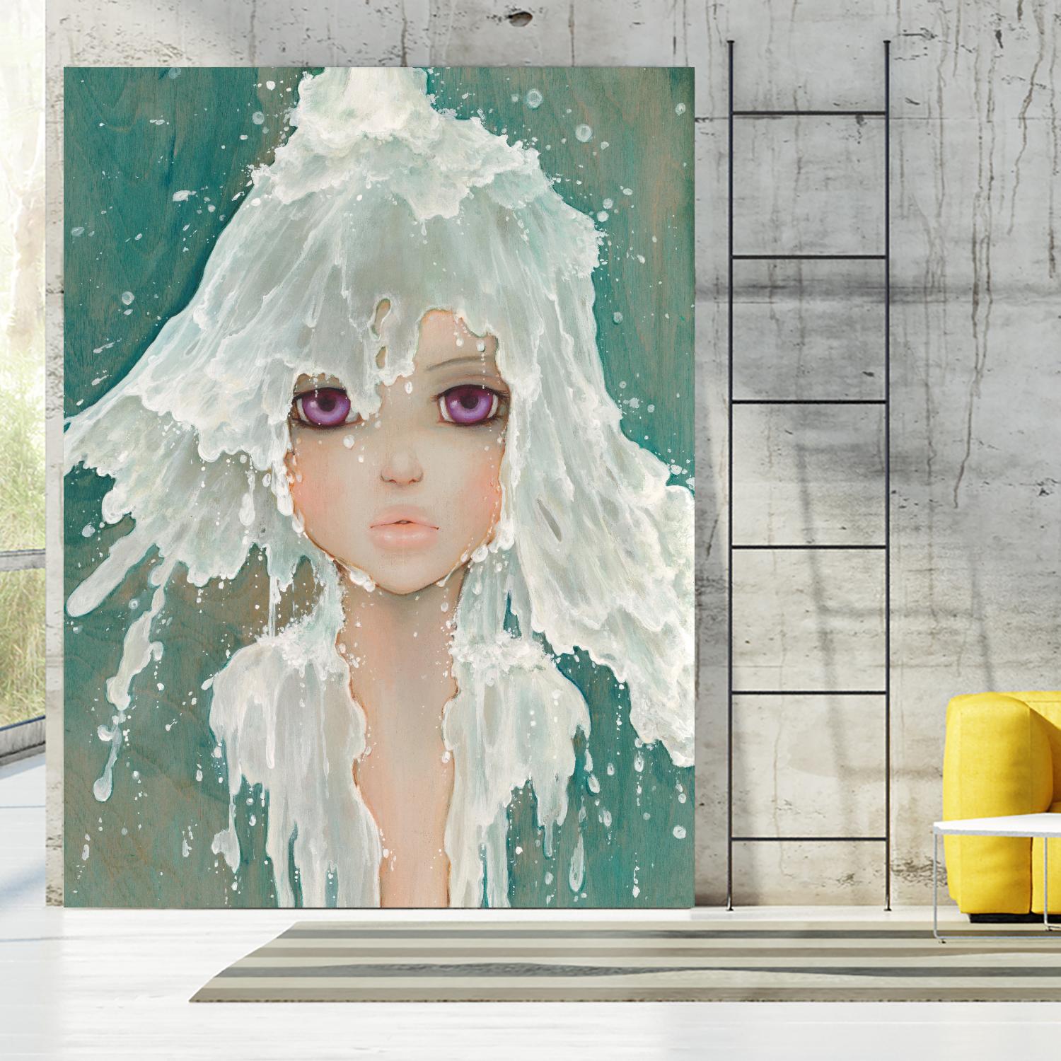 Milkfall by Camilla D'Errico on GIANT ART - green contemporary