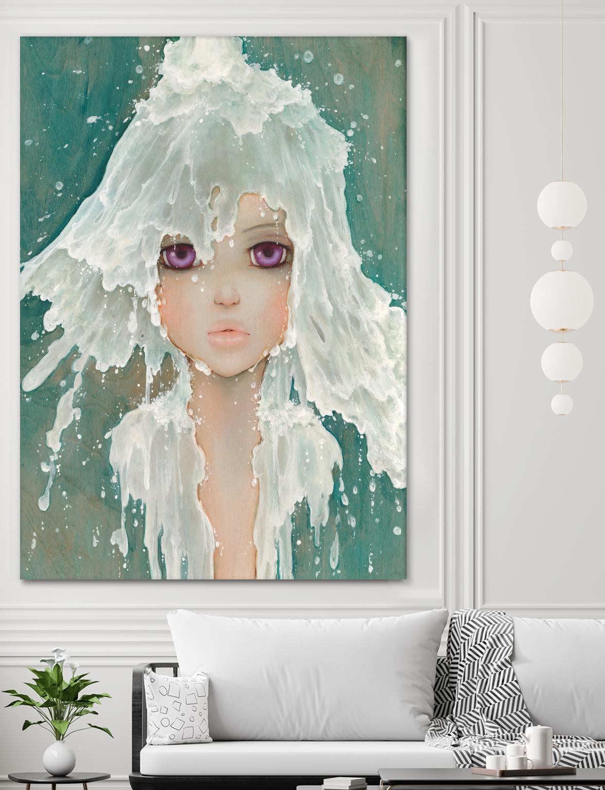 Milkfall by Camilla D'Errico on GIANT ART - green contemporary