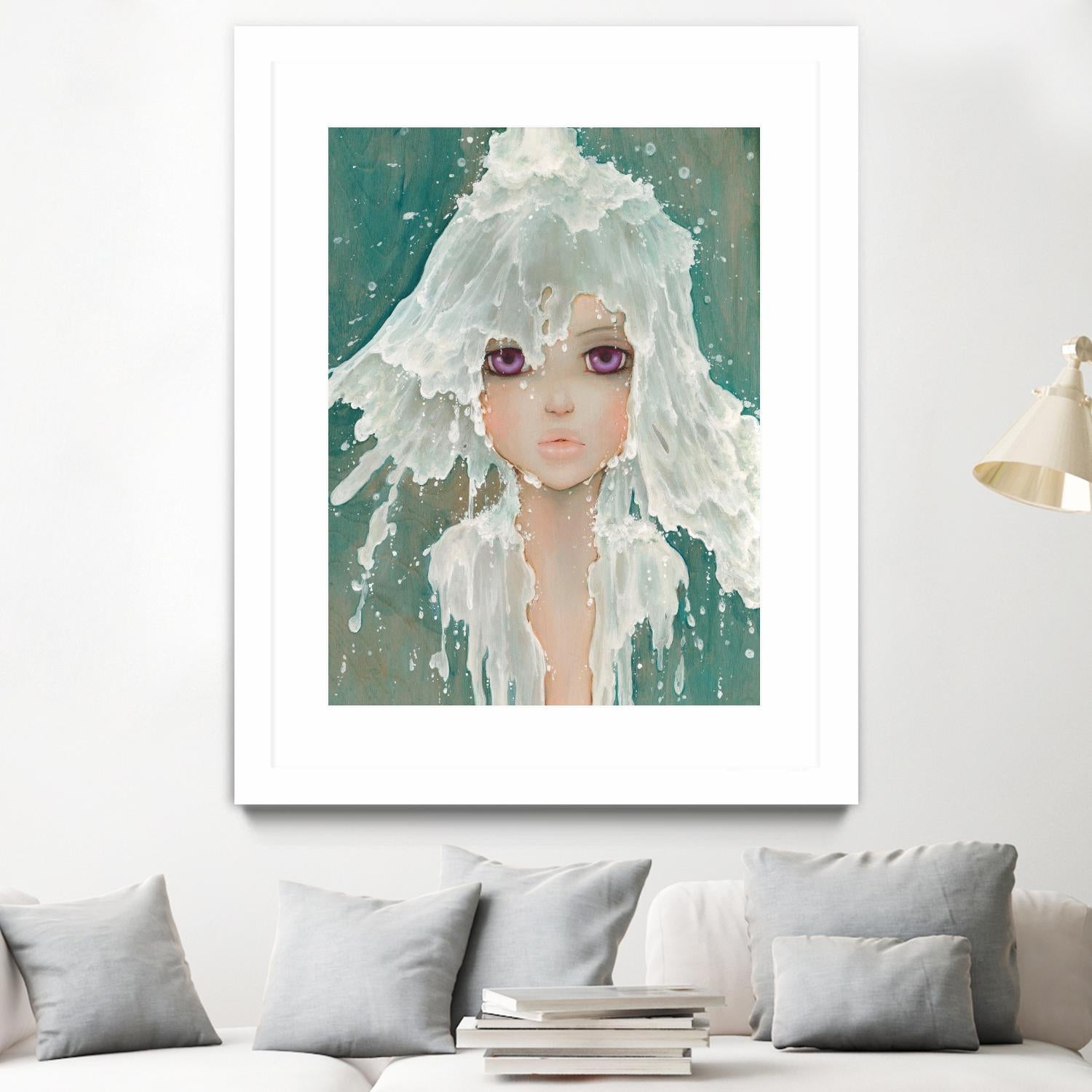 Milkfall by Camilla D'Errico on GIANT ART - green contemporary