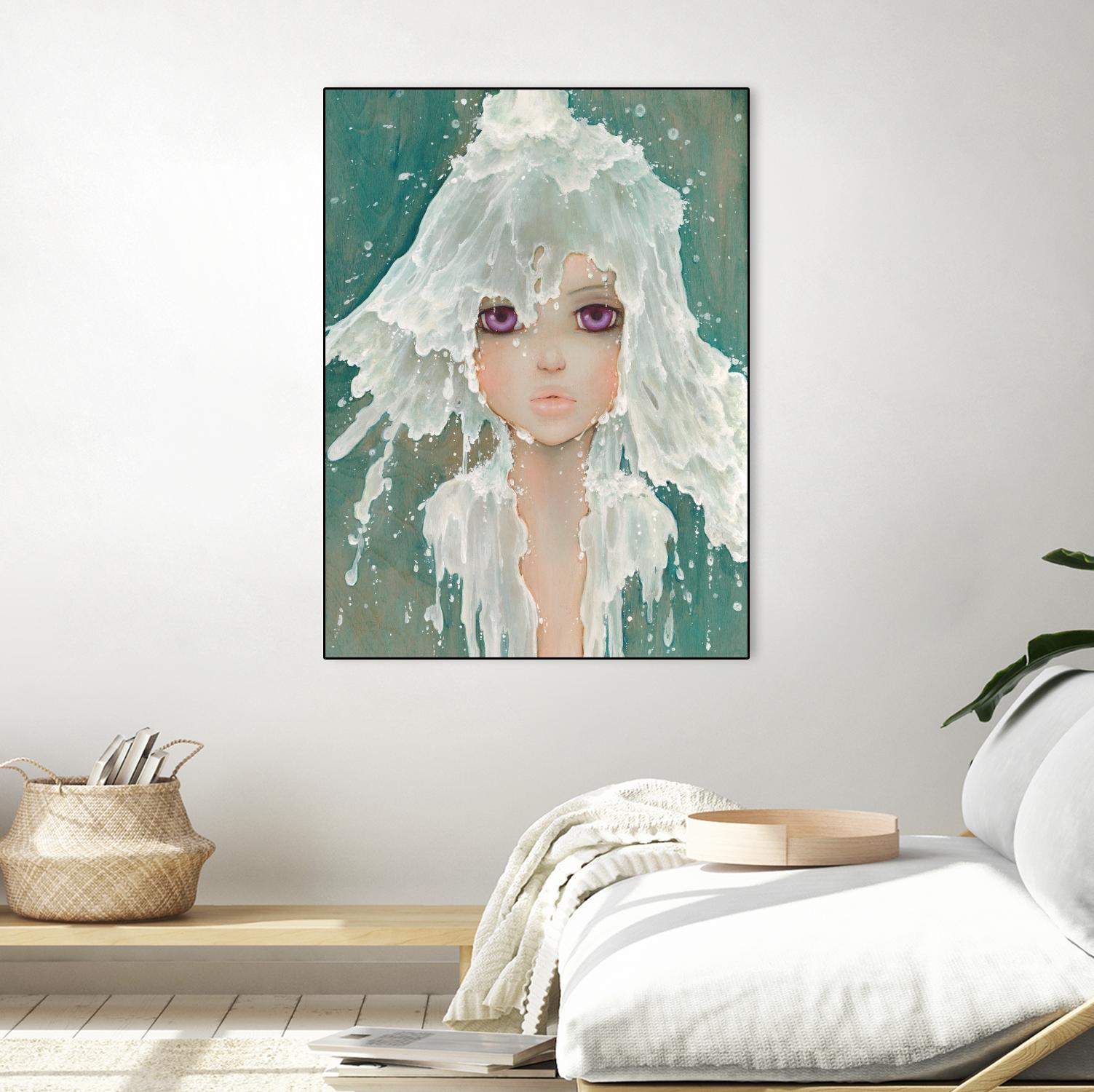 Milkfall by Camilla D'Errico on GIANT ART - green contemporary