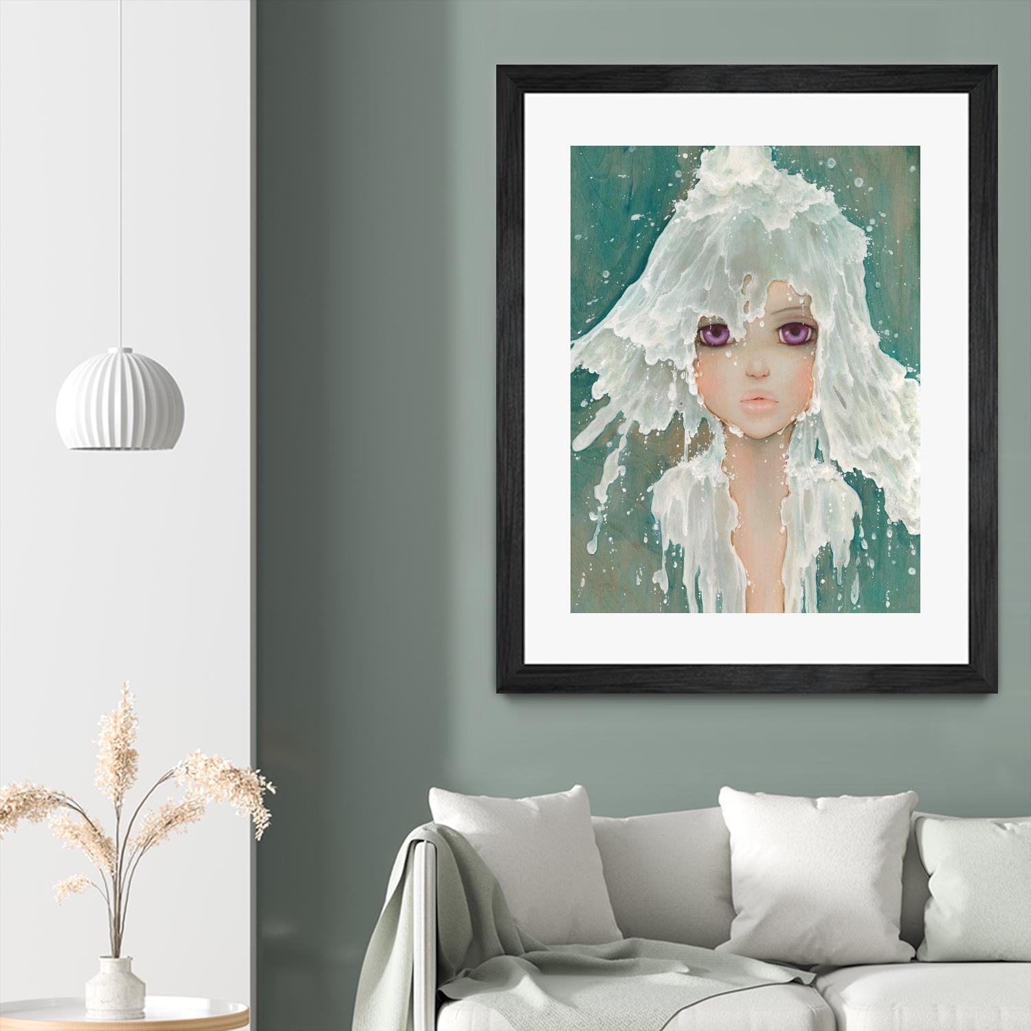 Milkfall by Camilla D'Errico on GIANT ART - green contemporary