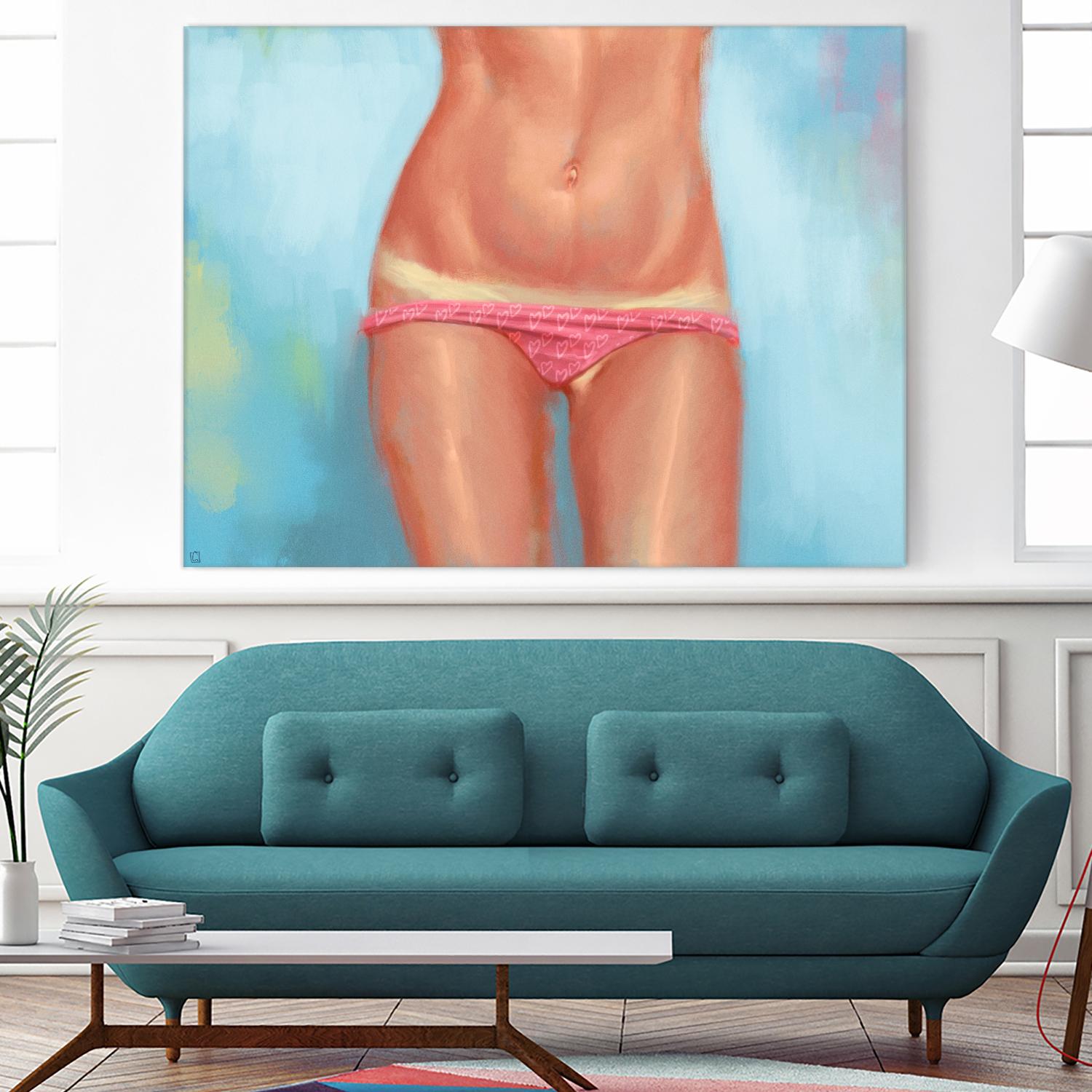 Tan Lines by Alexander Grahovsky on GIANT ART - beige men and women