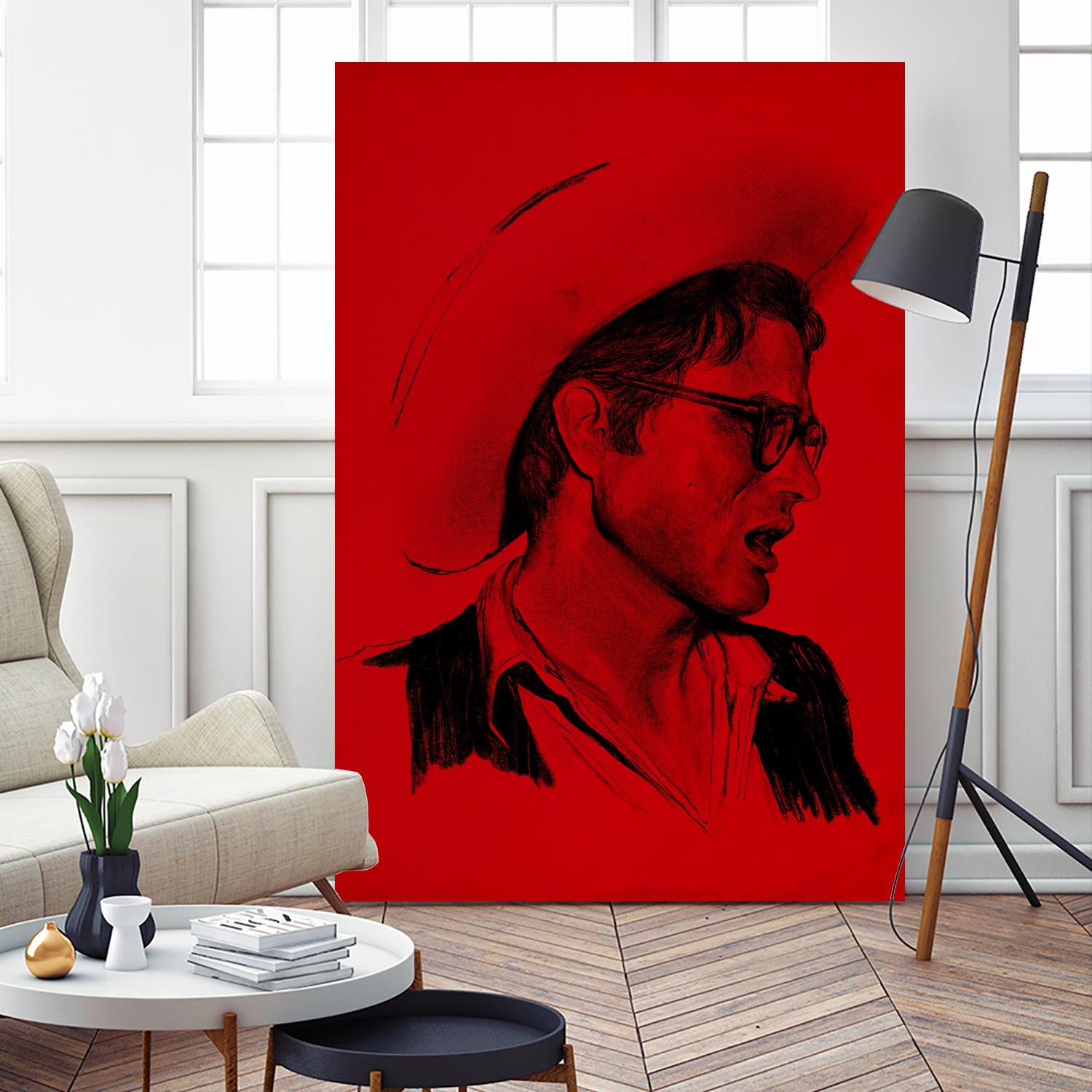 James Dean by Arassay Hilario on GIANT ART - red digital james dean
