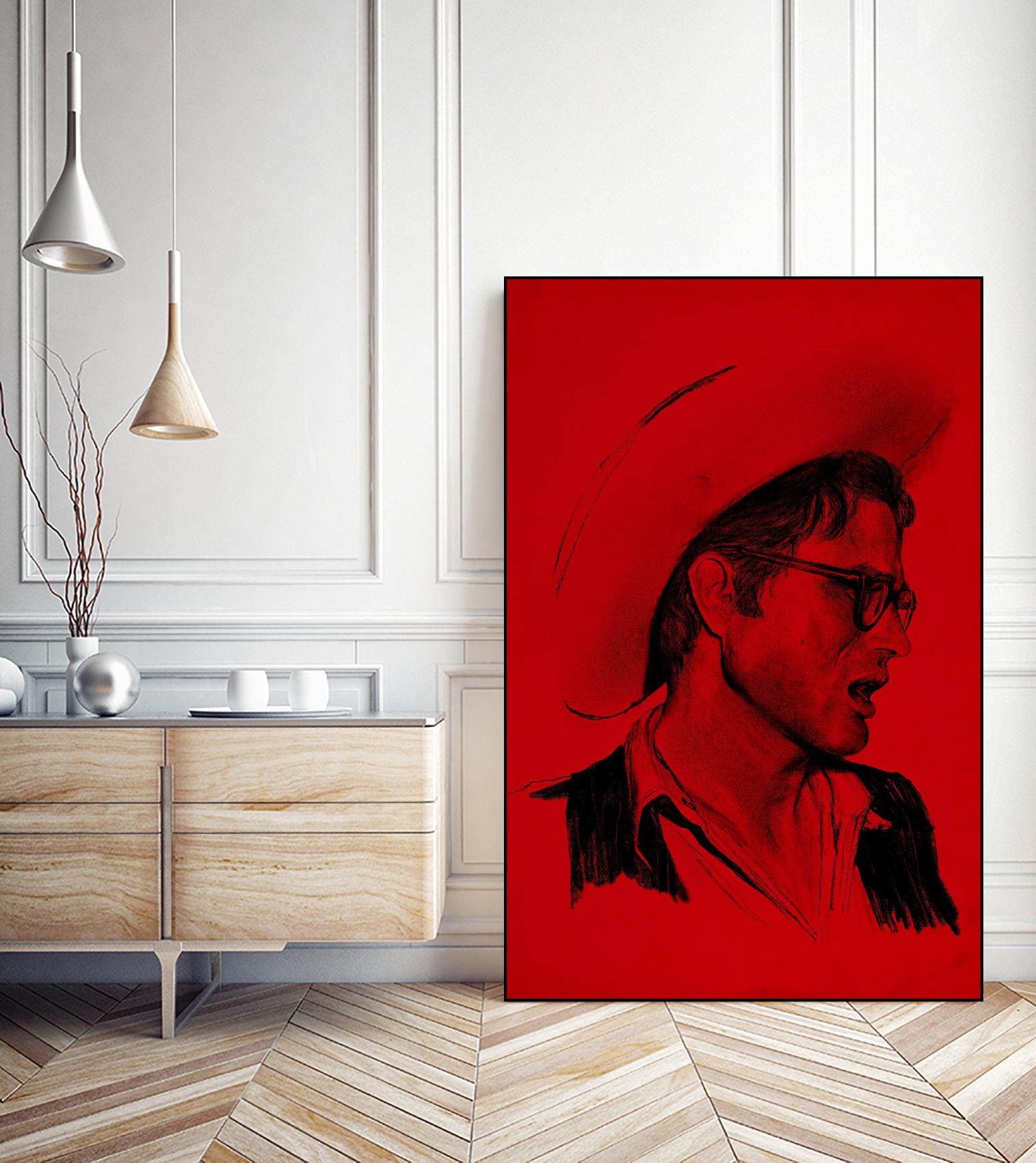James Dean by Arassay Hilario on GIANT ART - red digital james dean
