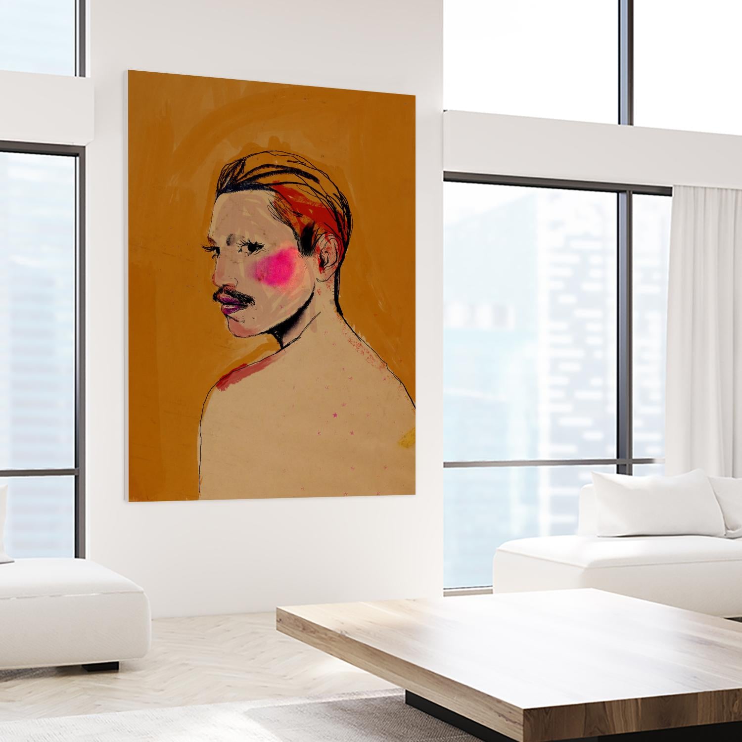 Roberto by Arassay Hilario on GIANT ART - pink digital