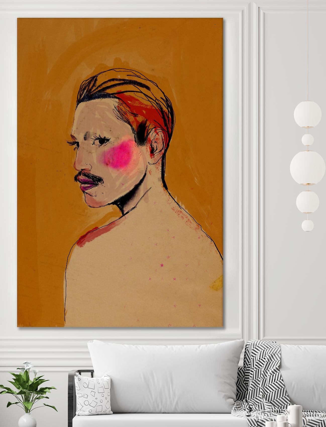 Roberto by Arassay Hilario on GIANT ART - pink digital