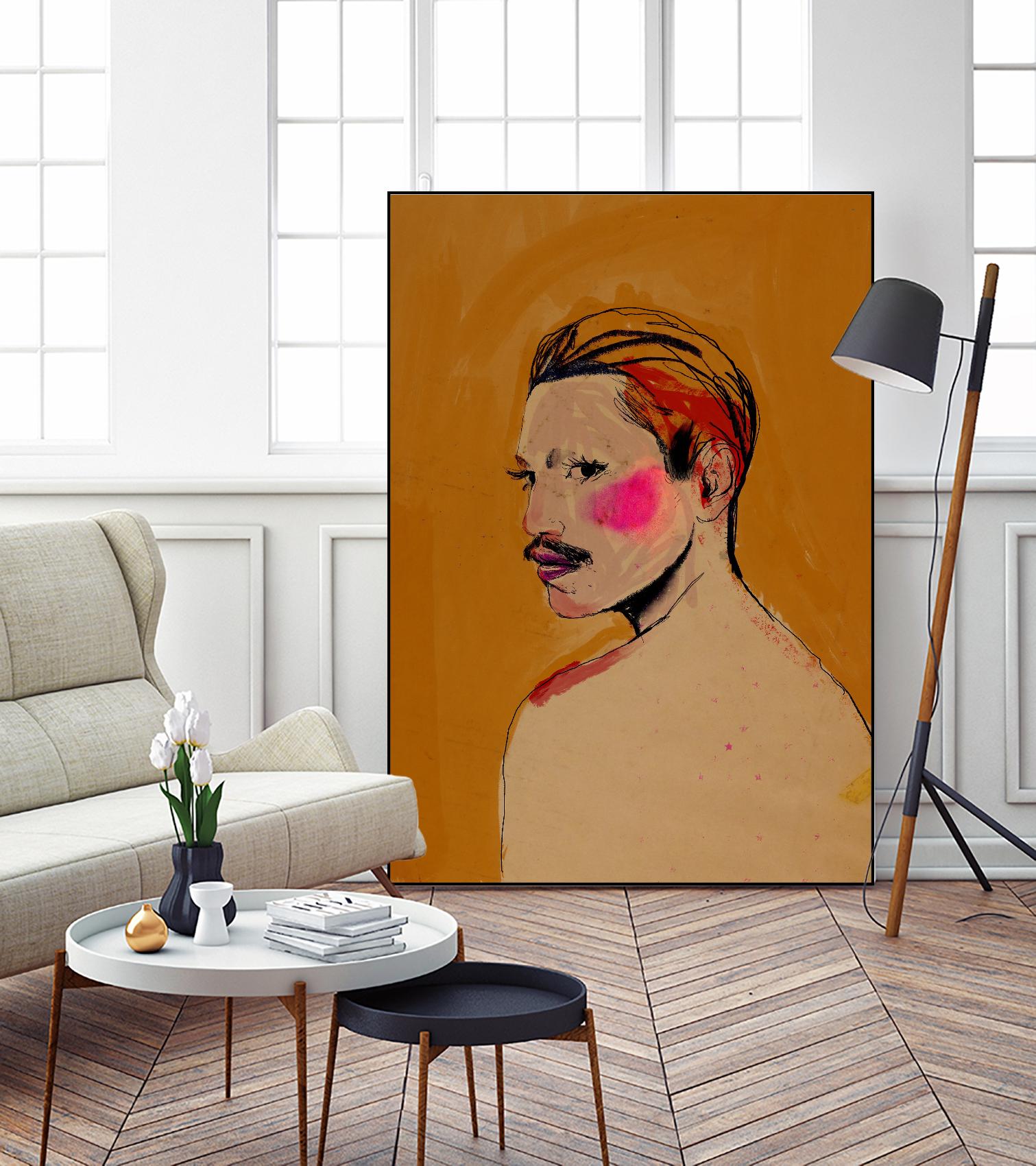 Roberto by Arassay Hilario on GIANT ART - pink digital