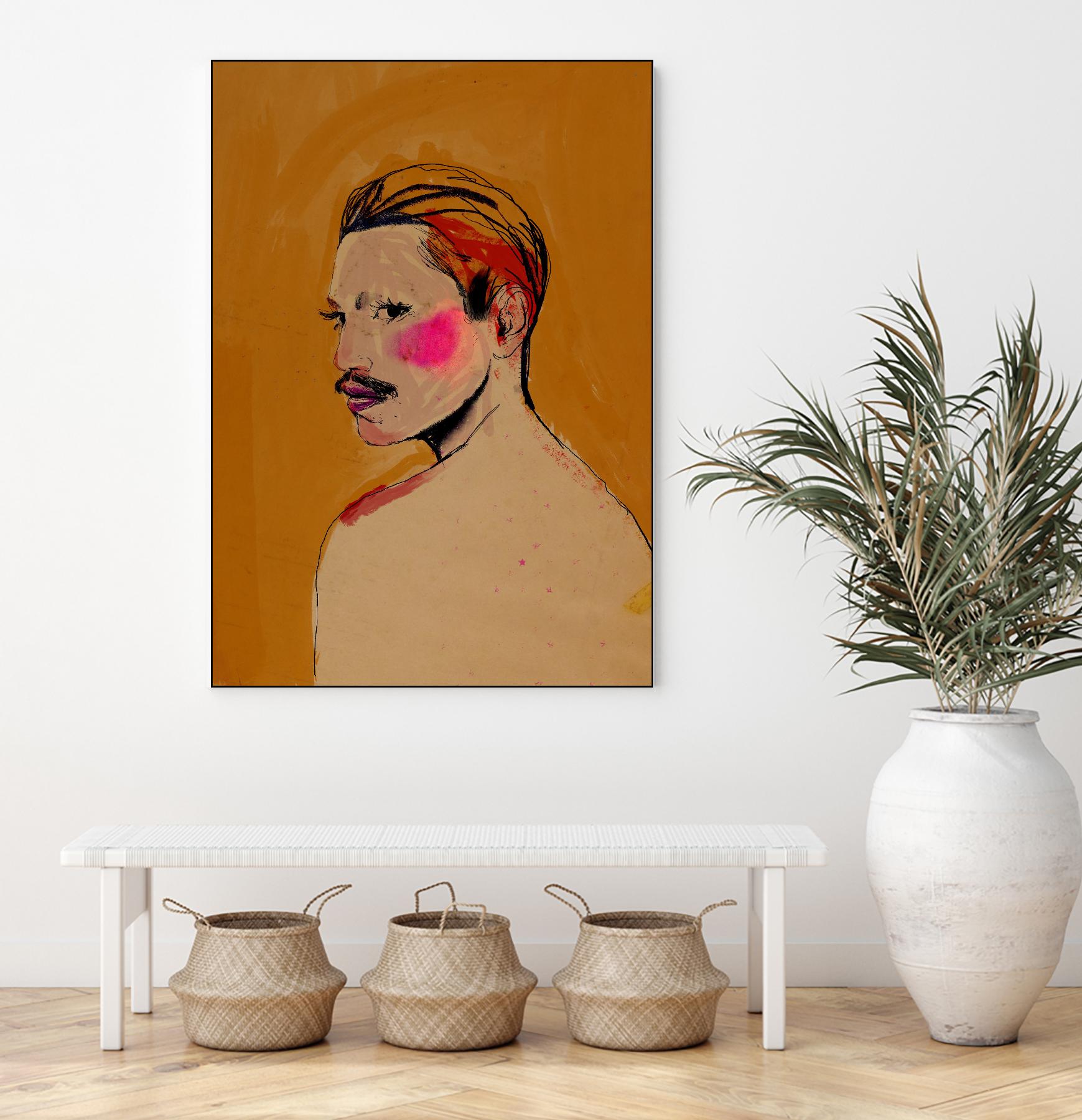 Roberto by Arassay Hilario on GIANT ART - pink digital