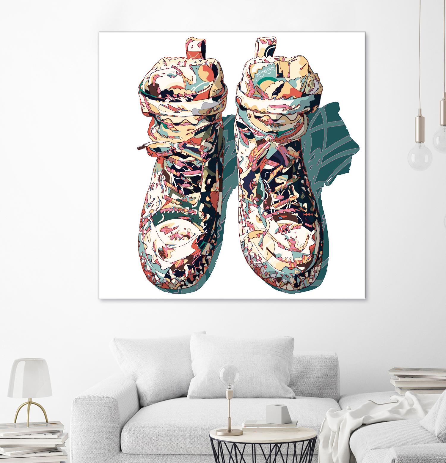 Sneaker by HR-FM on GIANT ART - blue contemporary