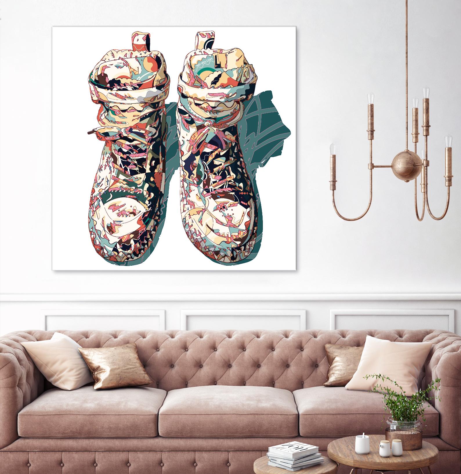 Sneaker by HR-FM on GIANT ART - blue contemporary