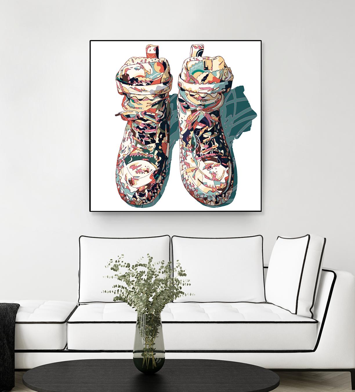 Sneaker by HR-FM on GIANT ART - blue contemporary