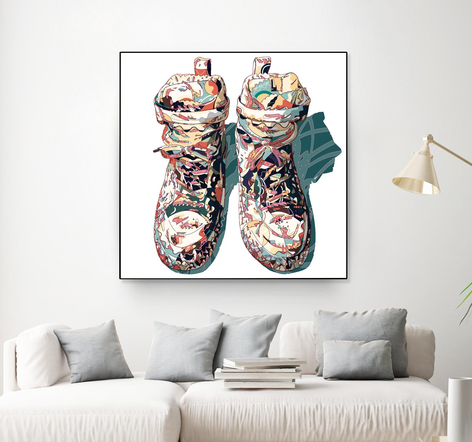 Sneaker by HR-FM on GIANT ART - blue contemporary