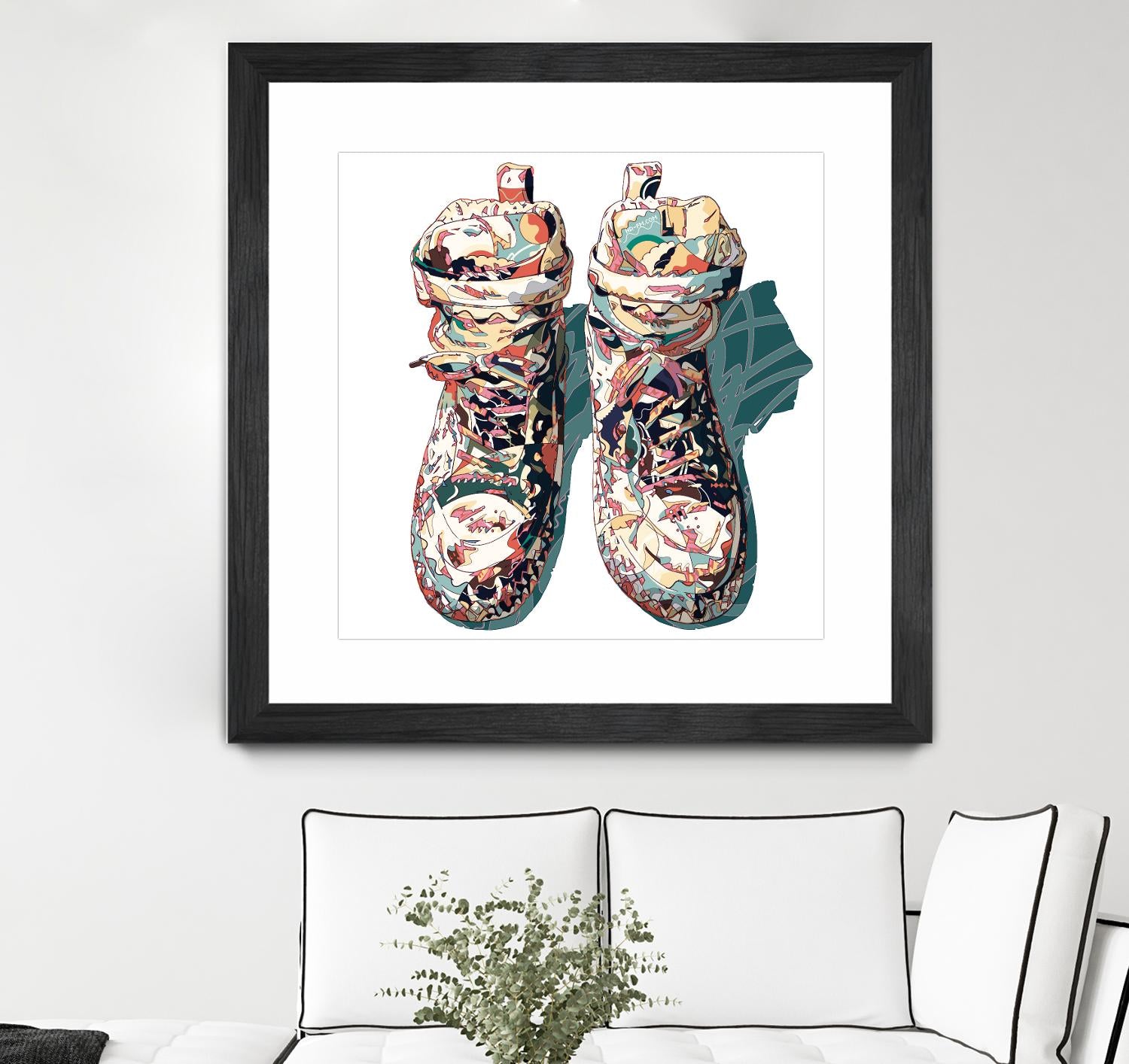 Sneaker by HR-FM on GIANT ART - blue contemporary