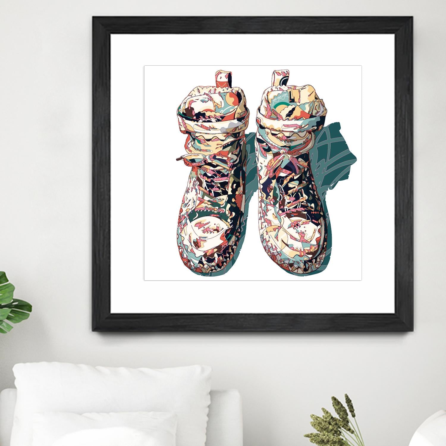 Sneaker by HR-FM on GIANT ART - blue contemporary