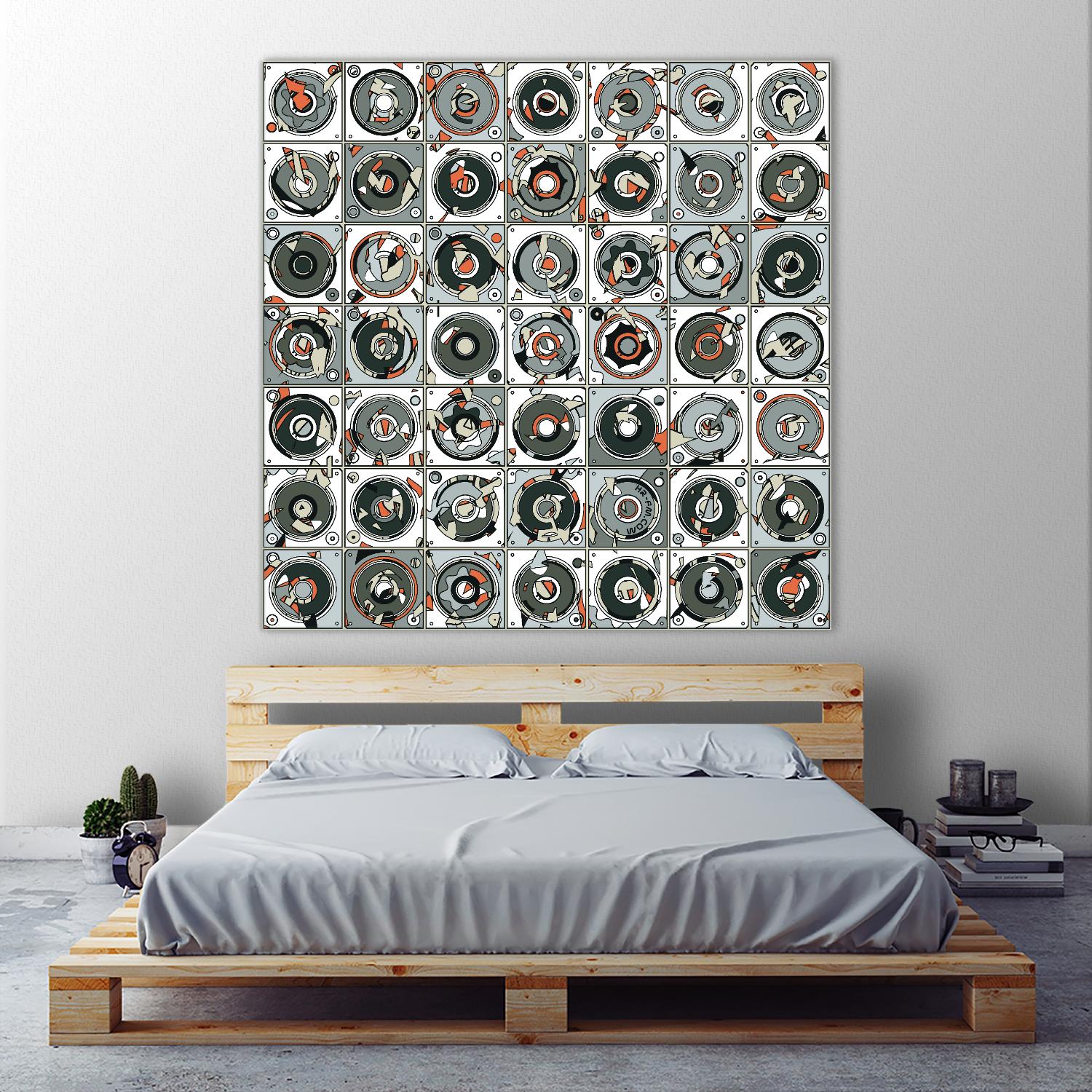 Stereogram by HR-FM on GIANT ART - orange contemporary