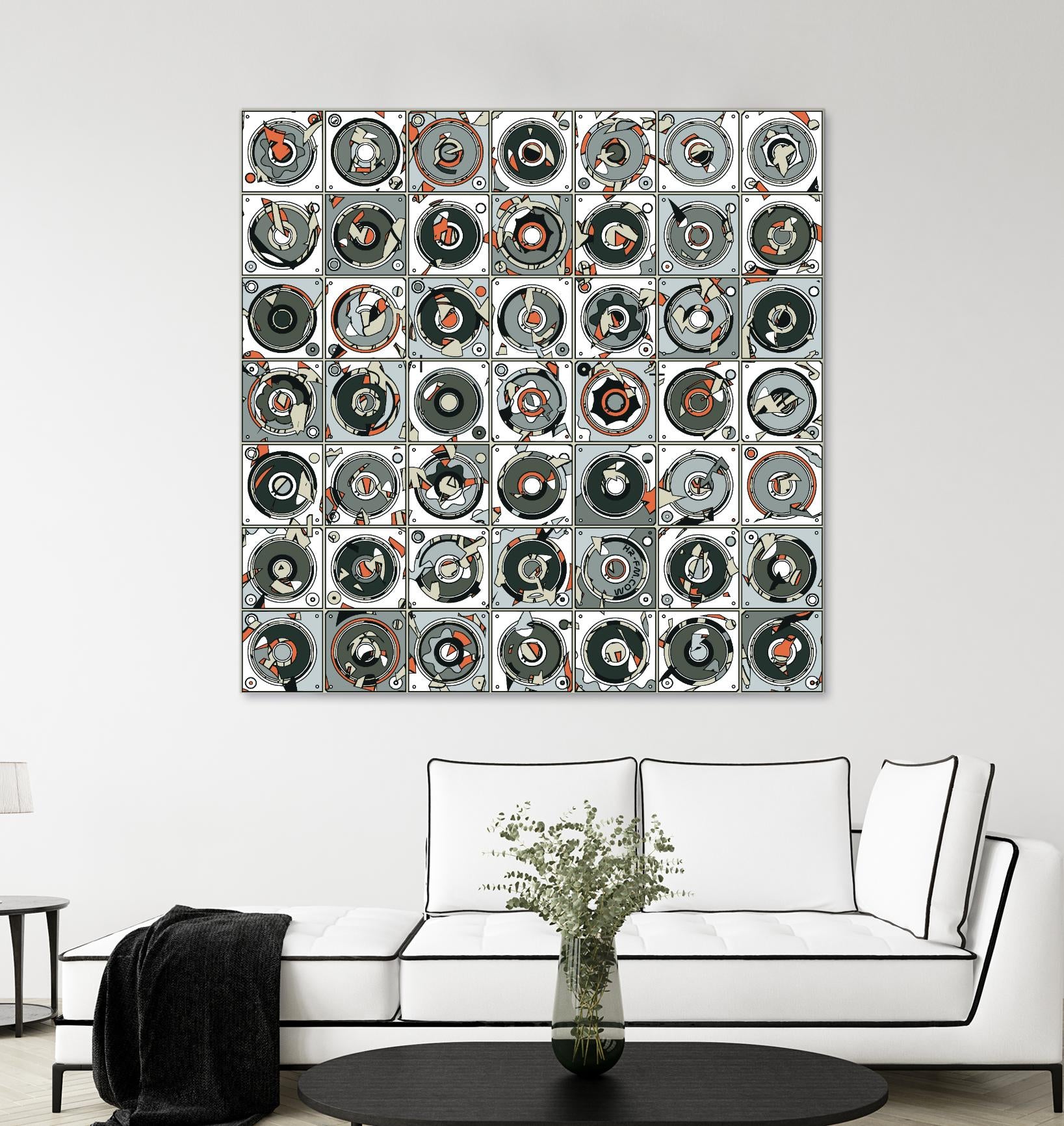 Stereogram by HR-FM on GIANT ART - orange contemporary