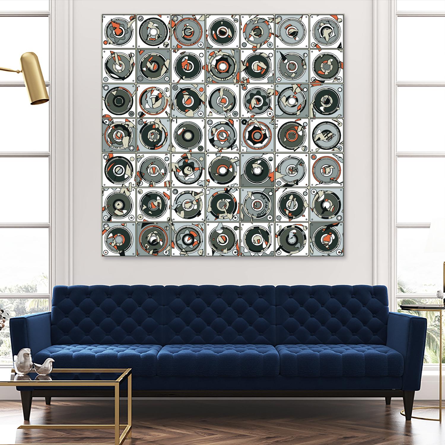 Stereogram by HR-FM on GIANT ART - orange contemporary