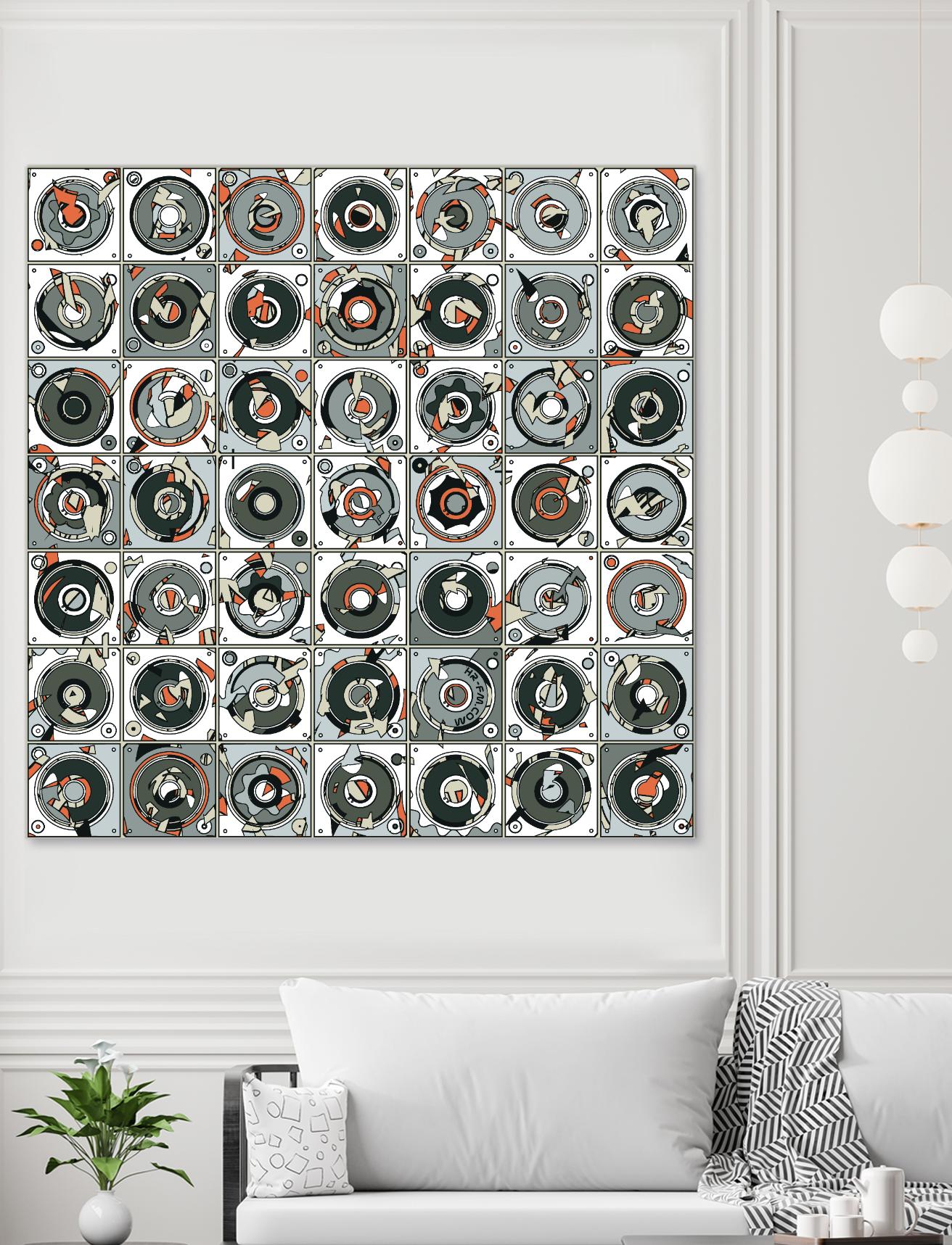 Stereogram by HR-FM on GIANT ART - orange contemporary