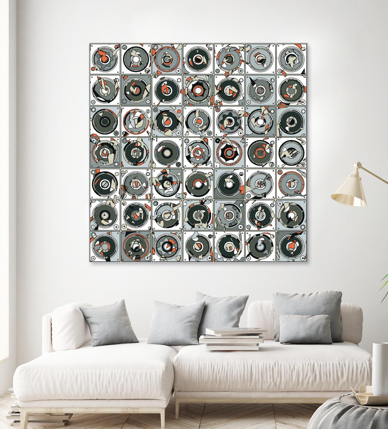 Stereogram by HR-FM on GIANT ART - orange contemporary