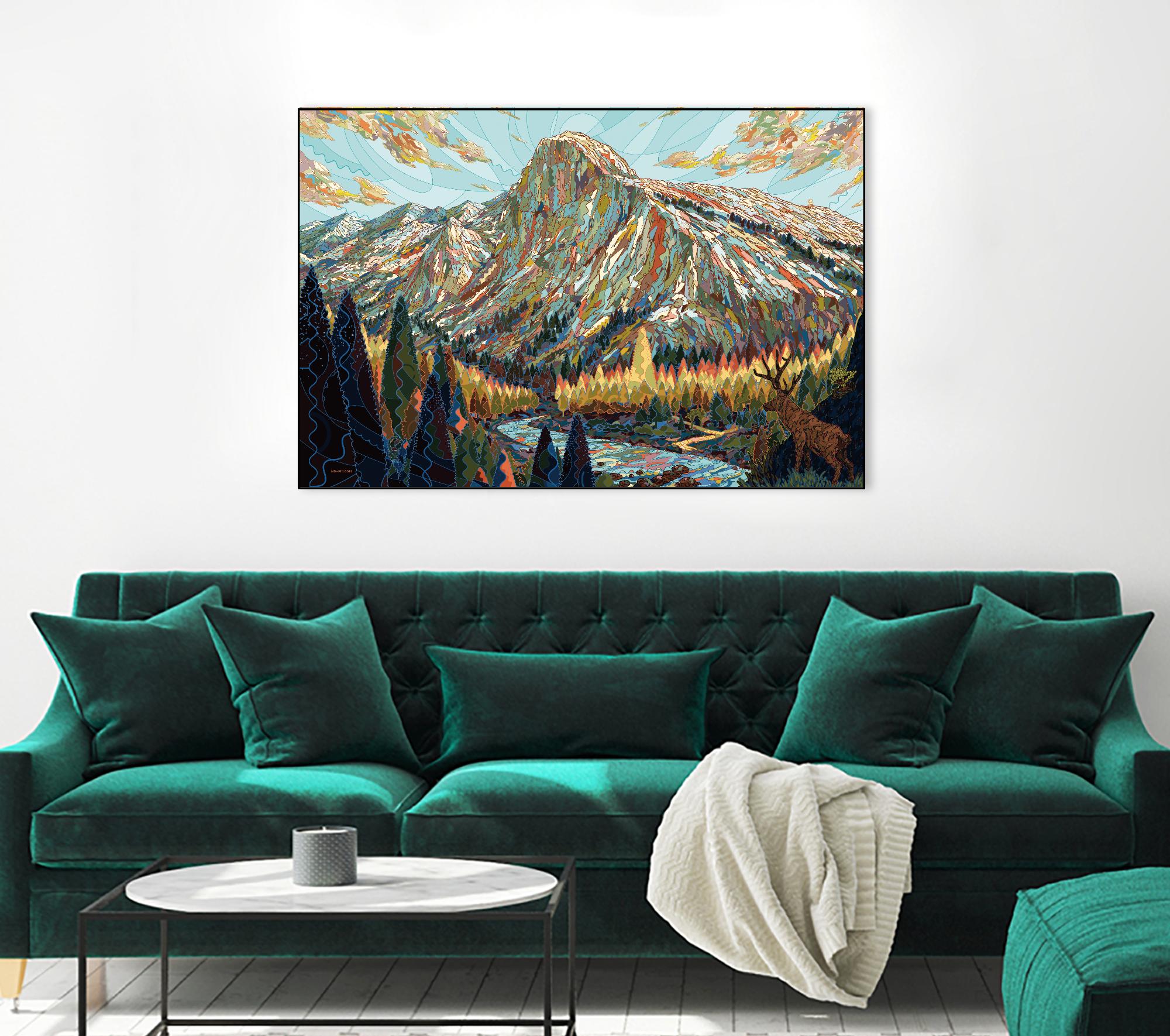 Technicolor by HR-FM on GIANT ART - black contemporary