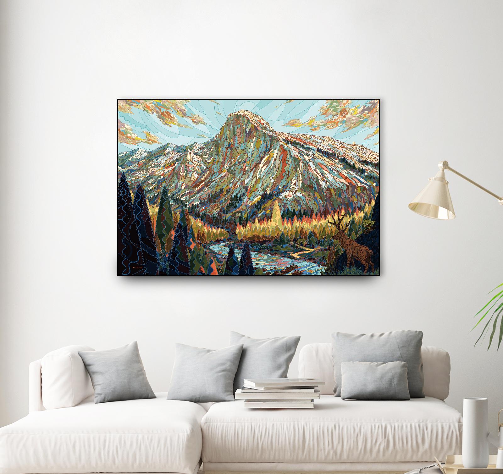 Technicolor by HR-FM on GIANT ART - black contemporary