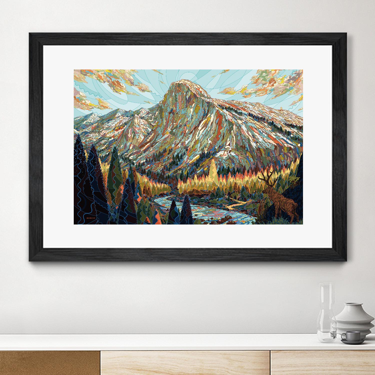 Technicolor by HR-FM on GIANT ART - black contemporary