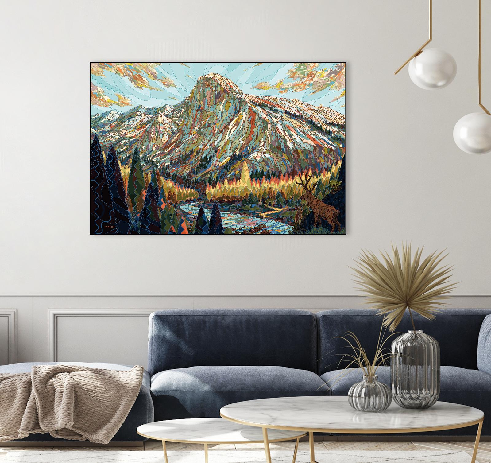 Technicolor by HR-FM on GIANT ART - black contemporary