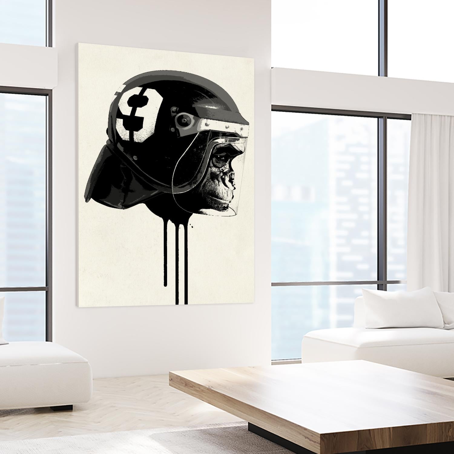 Ape Riot by Hidden Moves on GIANT ART - yellow contemporary