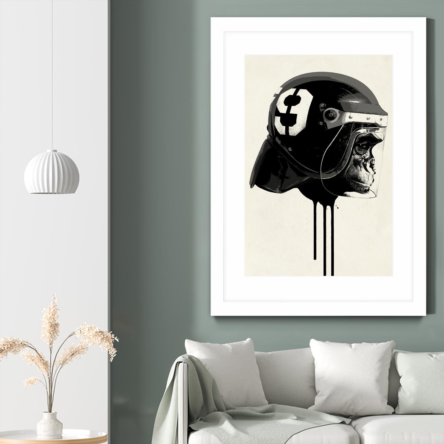 Ape Riot by Hidden Moves on GIANT ART - yellow contemporary