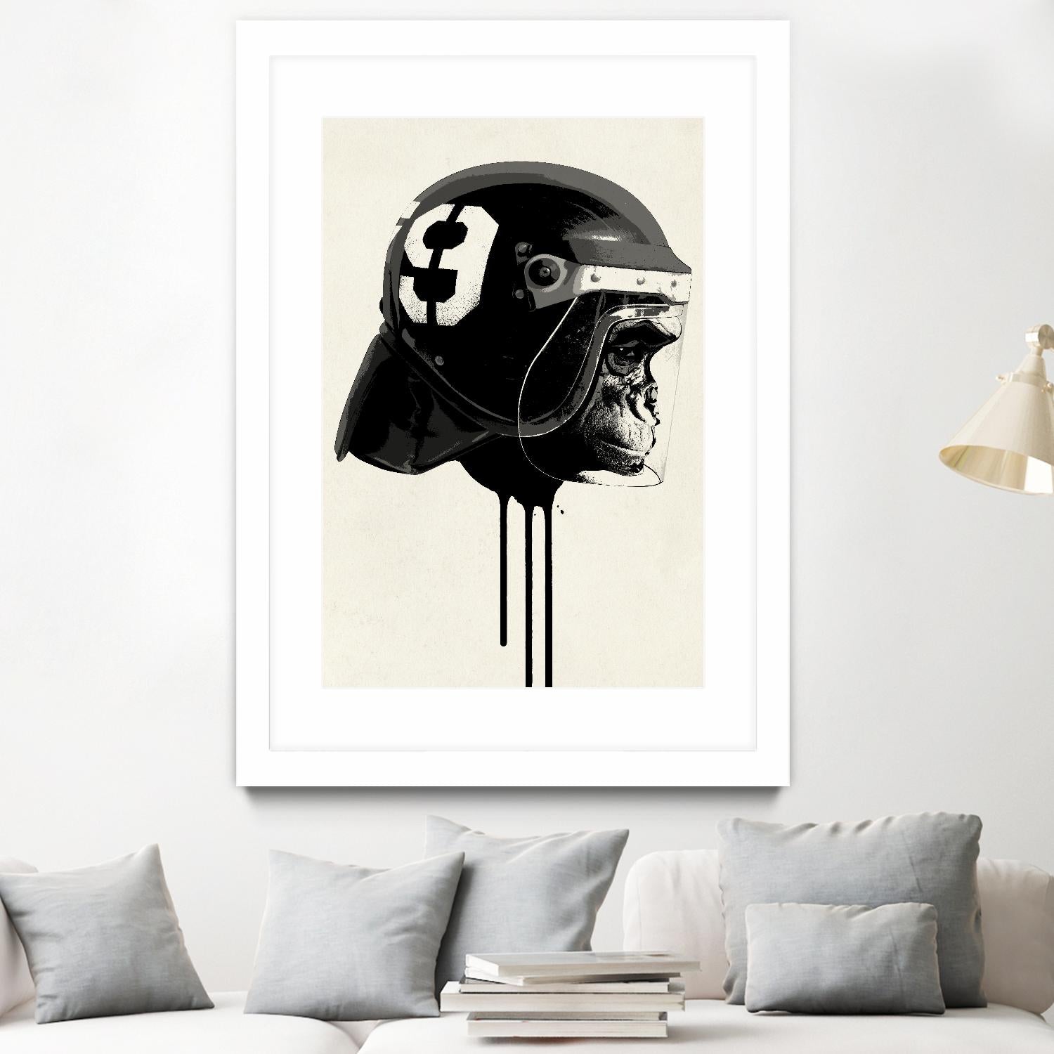 Ape Riot by Hidden Moves on GIANT ART - yellow contemporary