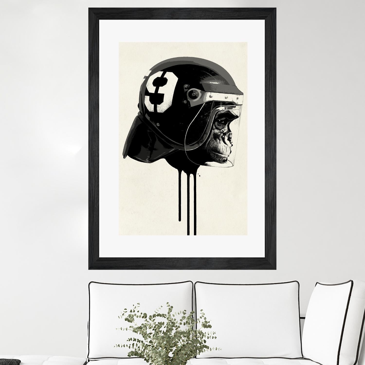 Ape Riot by Hidden Moves on GIANT ART - yellow contemporary