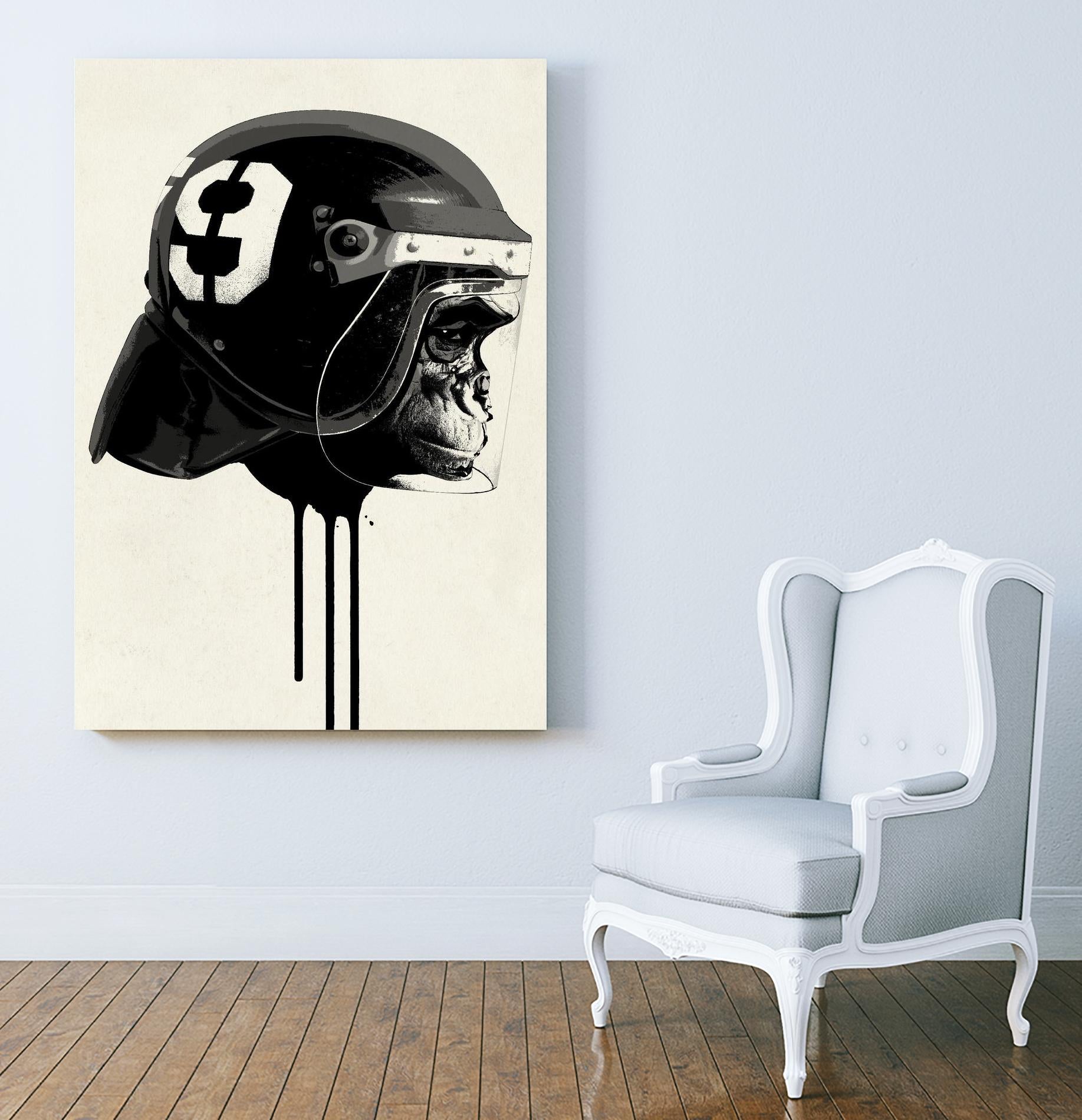 Ape Riot by Hidden Moves on GIANT ART - yellow contemporary