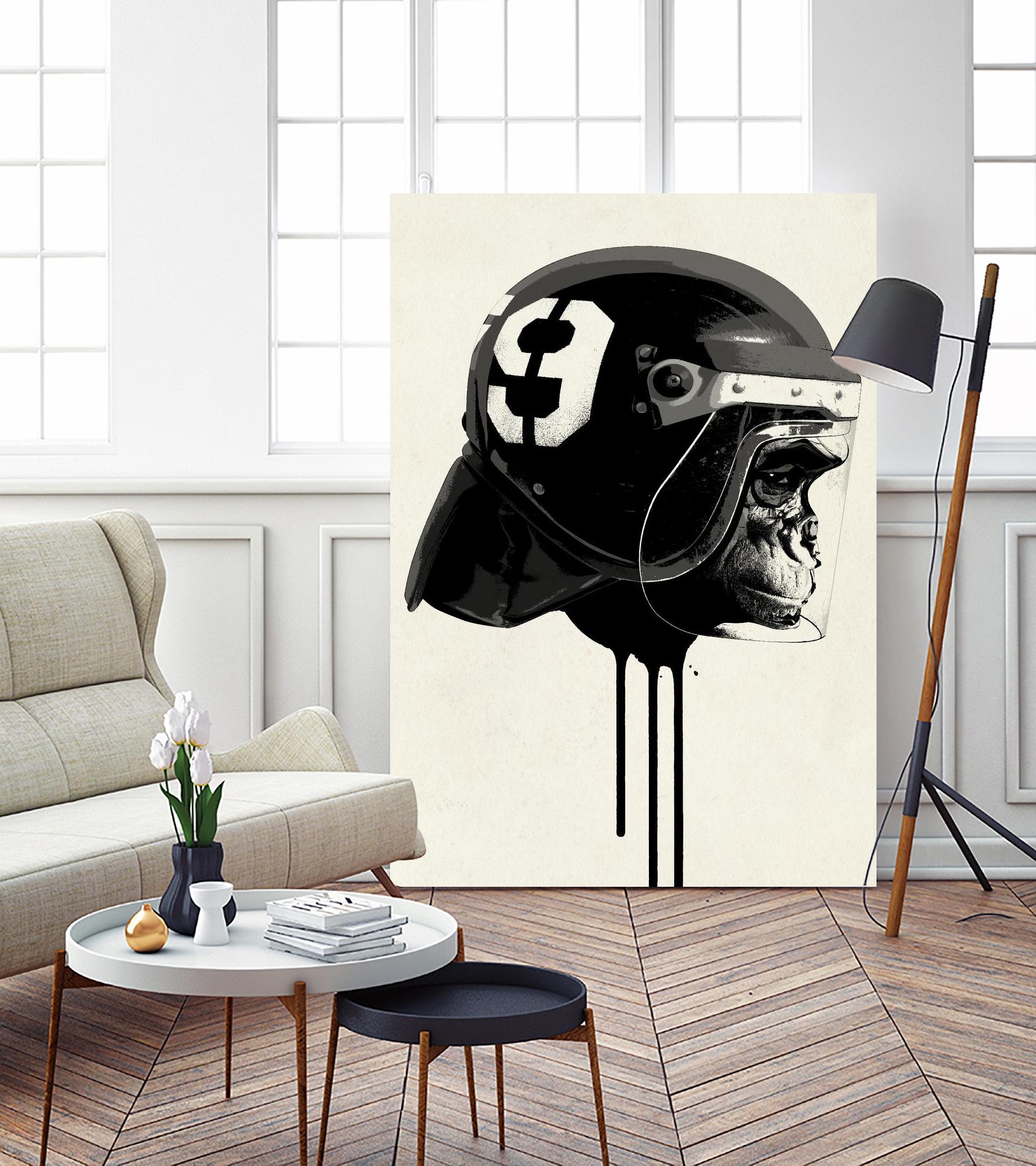 Ape Riot by Hidden Moves on GIANT ART - yellow contemporary