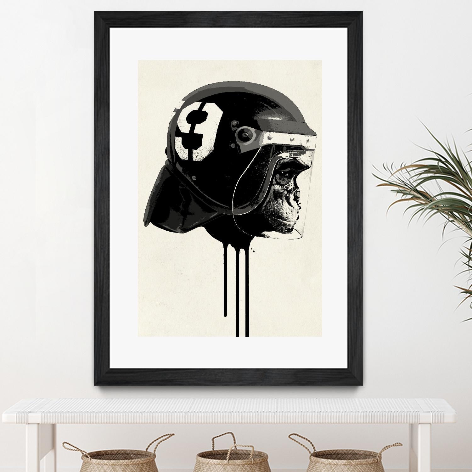 Ape Riot by Hidden Moves on GIANT ART - yellow contemporary