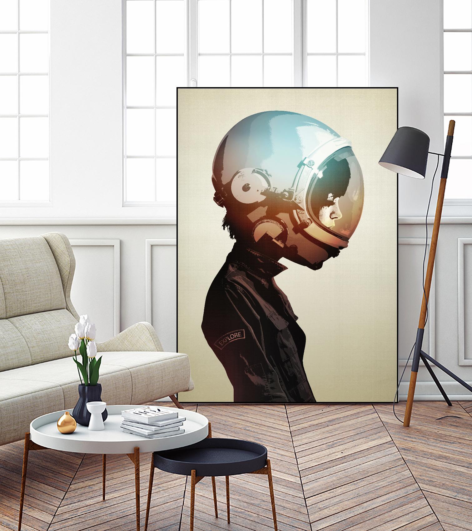 Space Cadet by Hidden Moves on GIANT ART - black contemporary