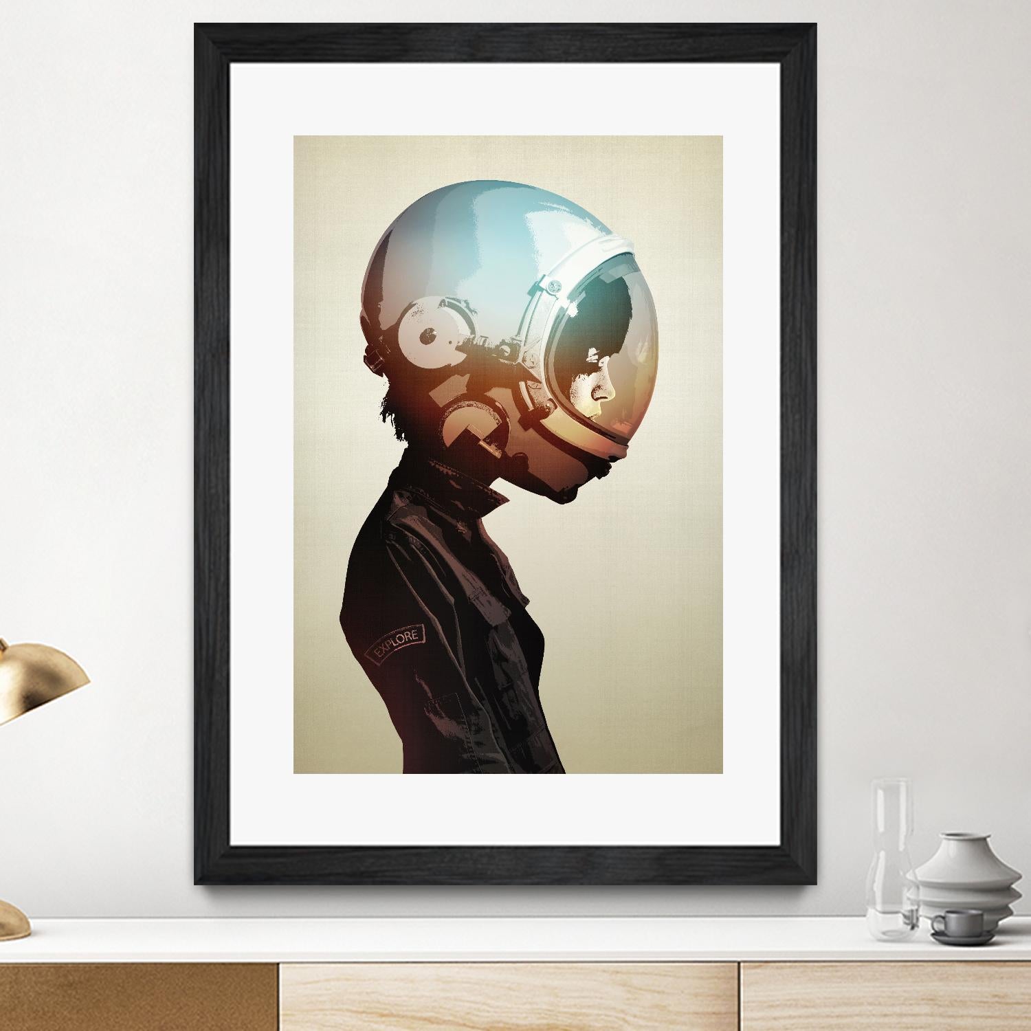 Space Cadet by Hidden Moves on GIANT ART - black contemporary