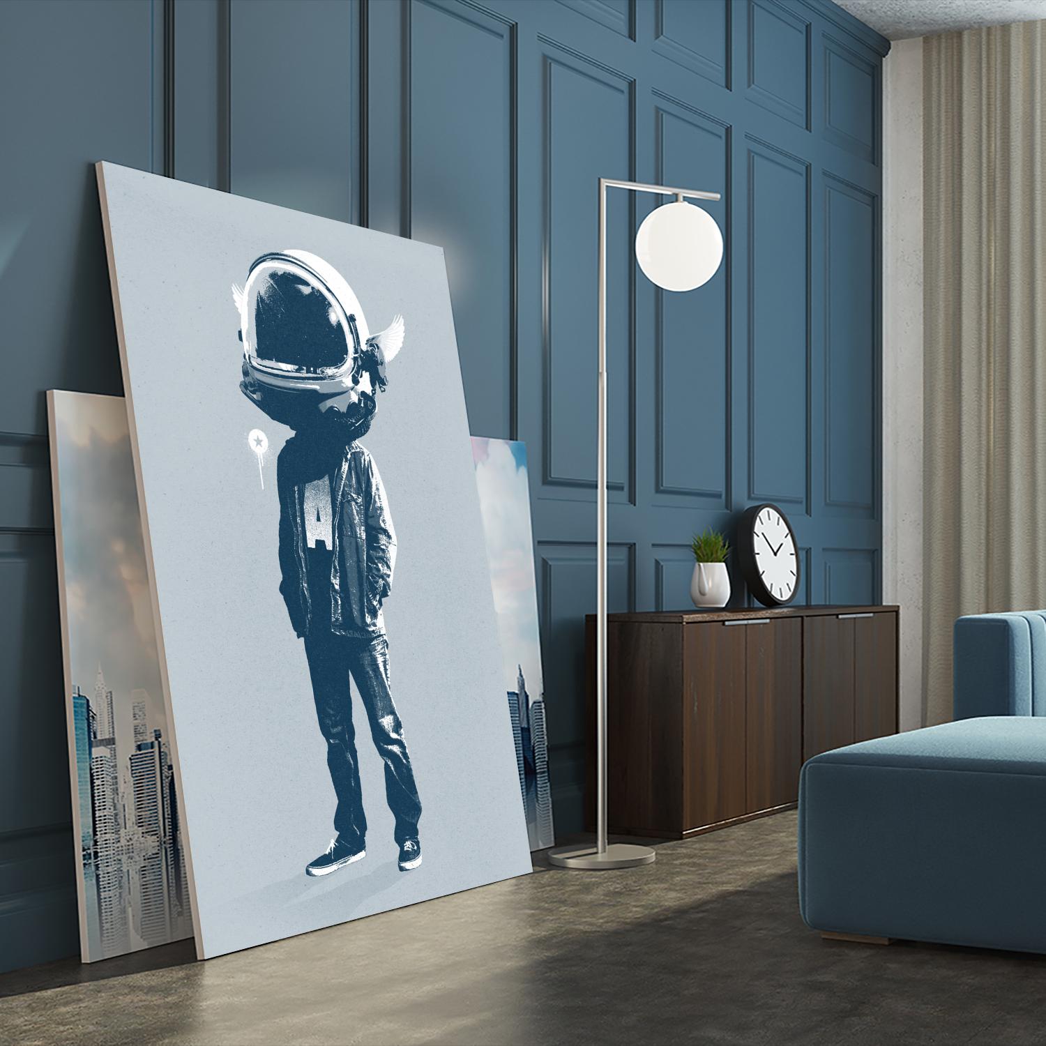 Casual Fridays by Hidden Moves on GIANT ART - blue contemporary