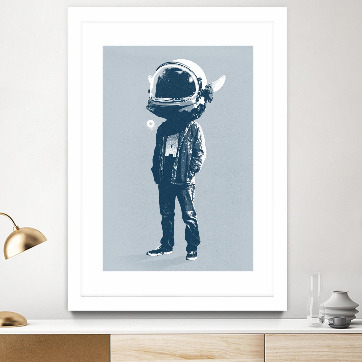 Casual Fridays by Hidden Moves on GIANT ART - blue contemporary