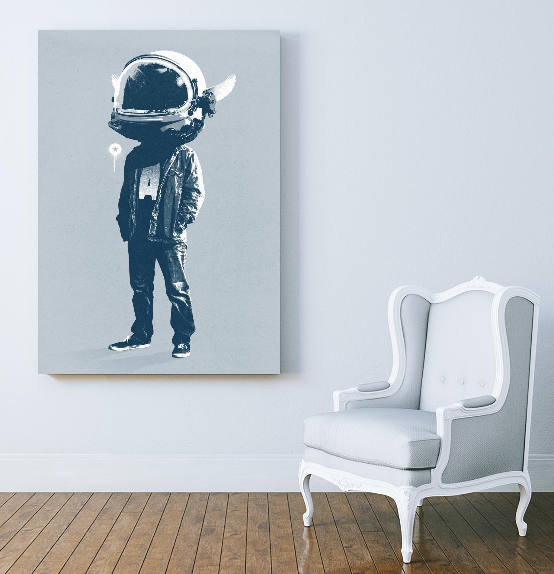 Casual Fridays by Hidden Moves on GIANT ART - blue contemporary